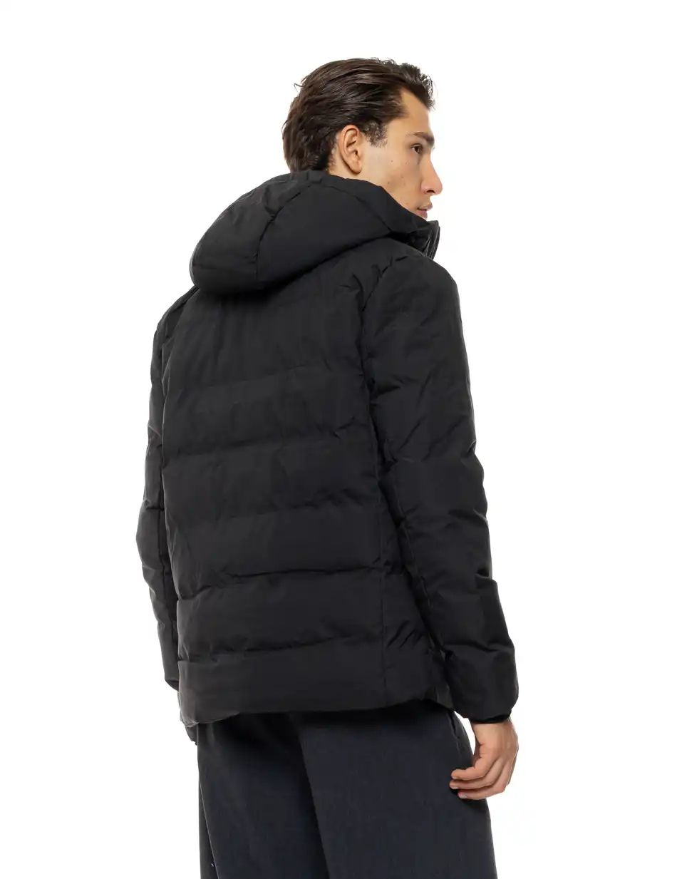 Βiston Ανδρικό κοντό μπουφάν με κουκούλα 54-201-082 BLACK