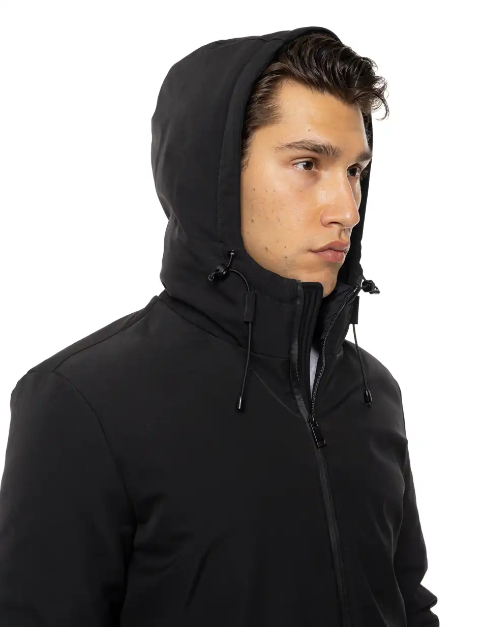 Splendid Ανδρικό κοντό μπουφάν με κουκούλα 54-201-095 BLACK