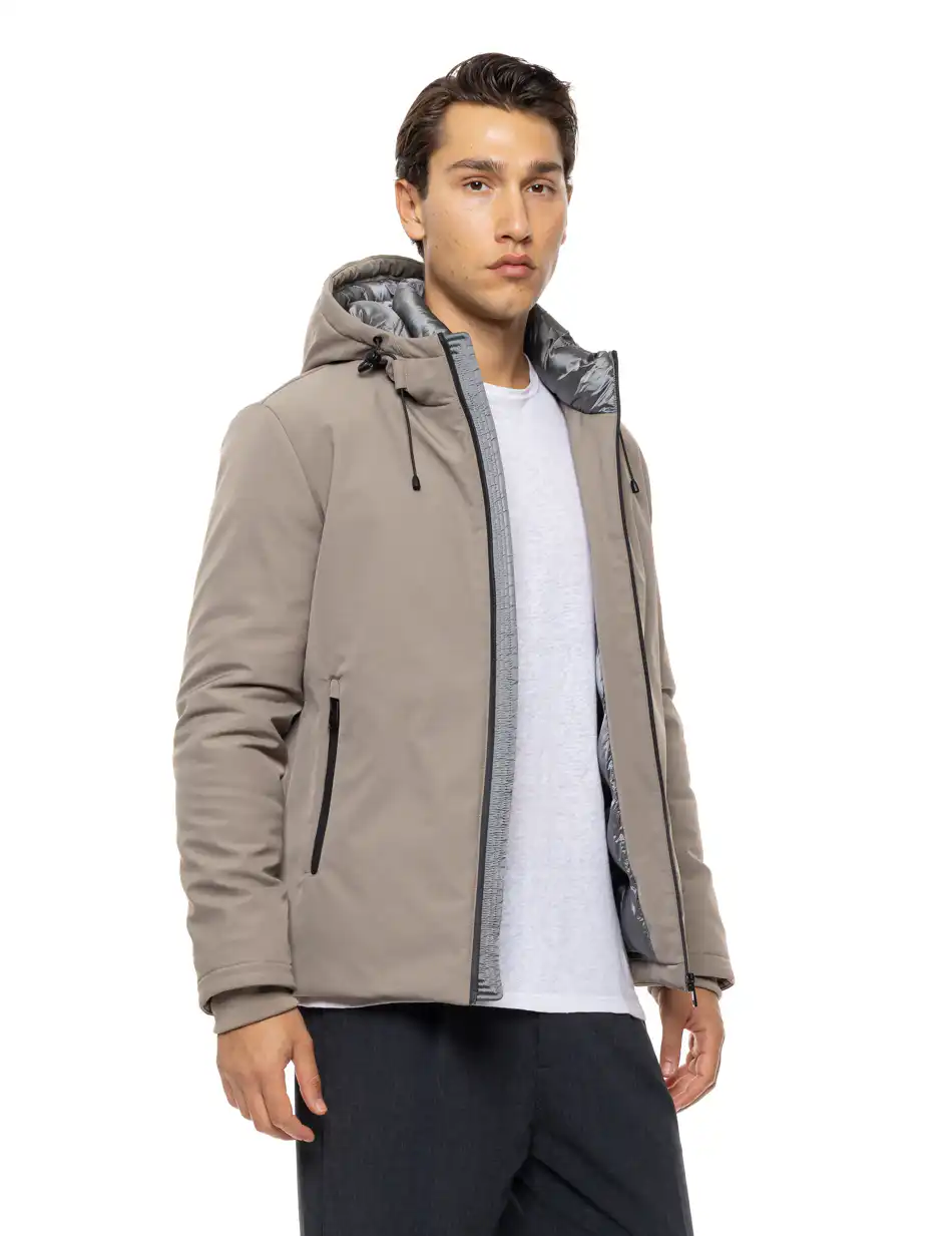 Splendid Ανδρικό κοντό μπουφάν με κουκούλα 54-201-095 FANGO