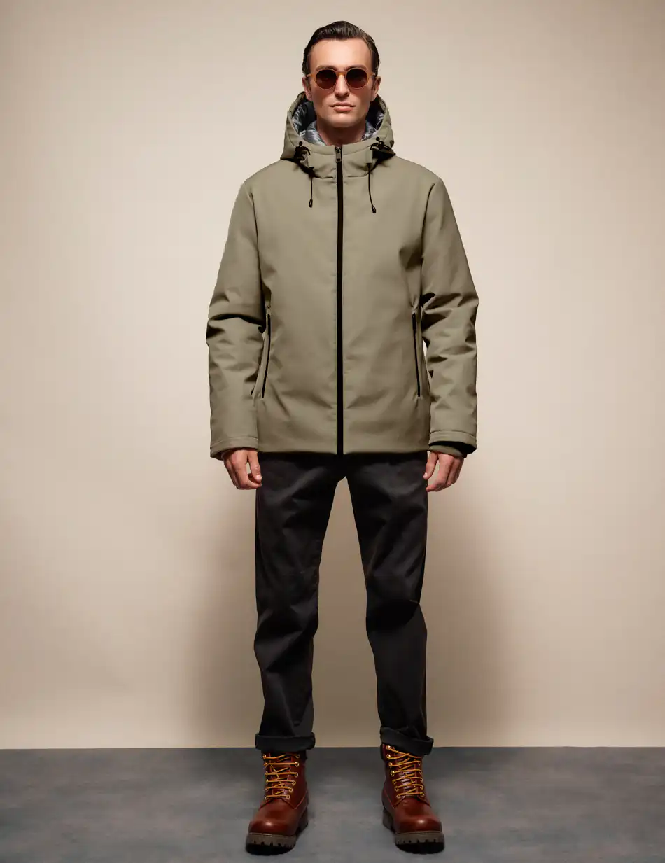 Splendid Ανδρικό κοντό μπουφάν με κουκούλα 54-201-095 FANGO