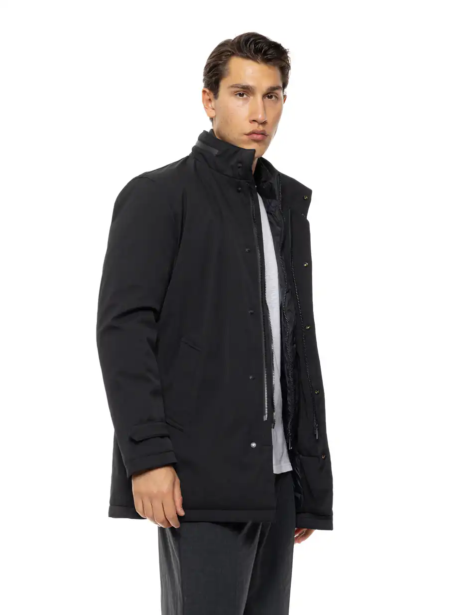 Splendid Ανδρικό κοντό μπουφάν με γιακά 54-201-096 BLACK