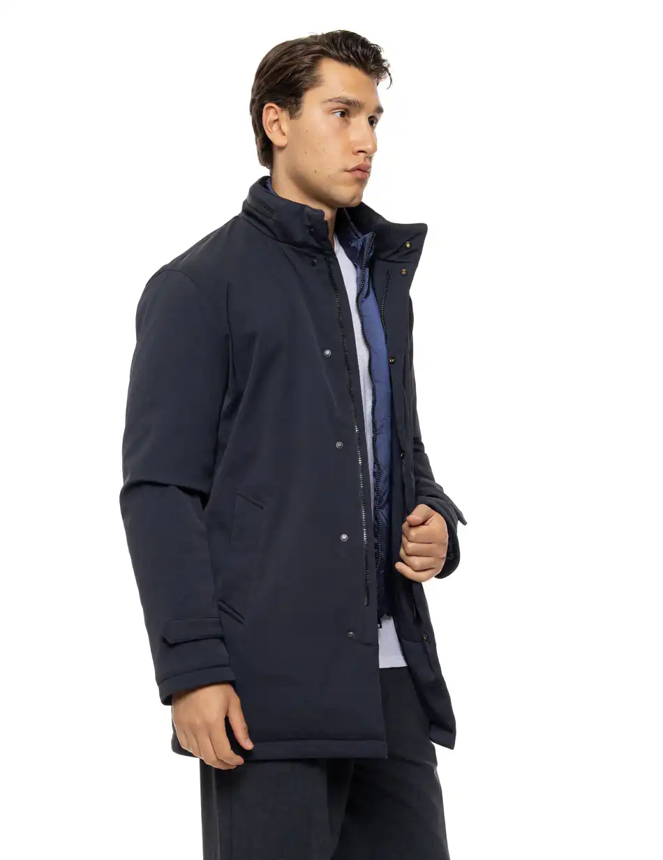 Splendid Ανδρικό κοντό μπουφάν με γιακά 54-201-096 NAVY