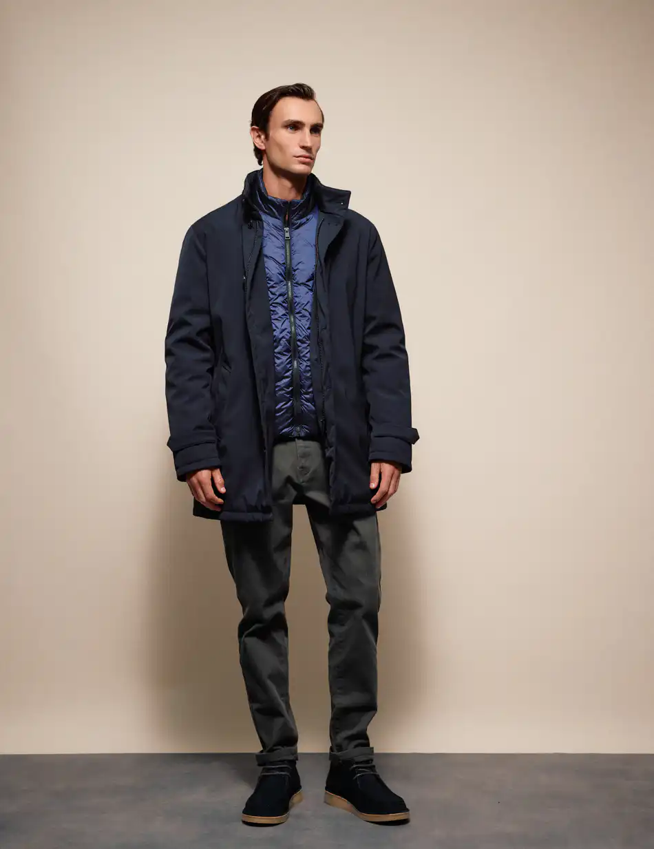 Splendid Ανδρικό κοντό μπουφάν με γιακά 54-201-096 NAVY