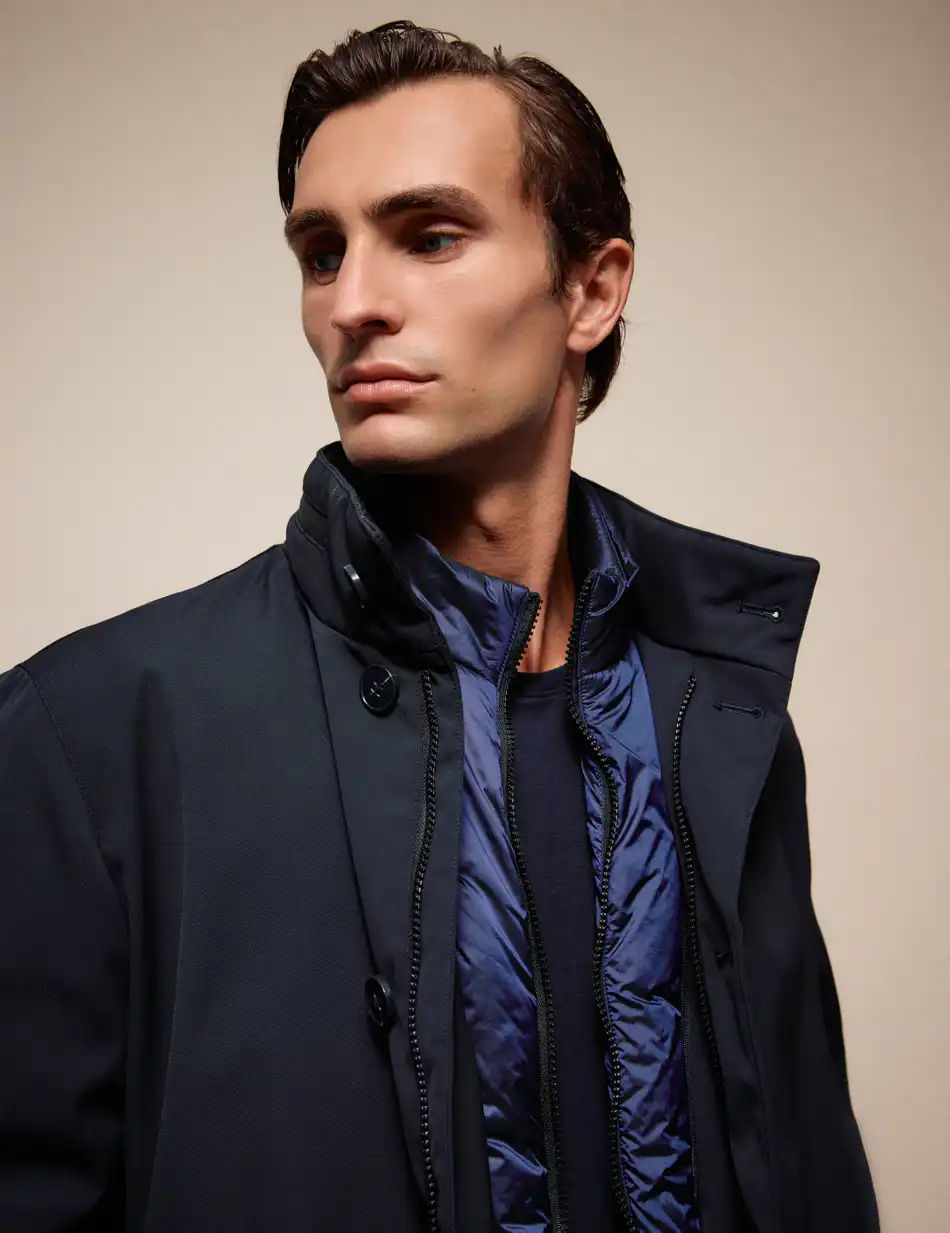 Splendid Ανδρικό κοντό μπουφάν με γιακά 54-201-096 NAVY