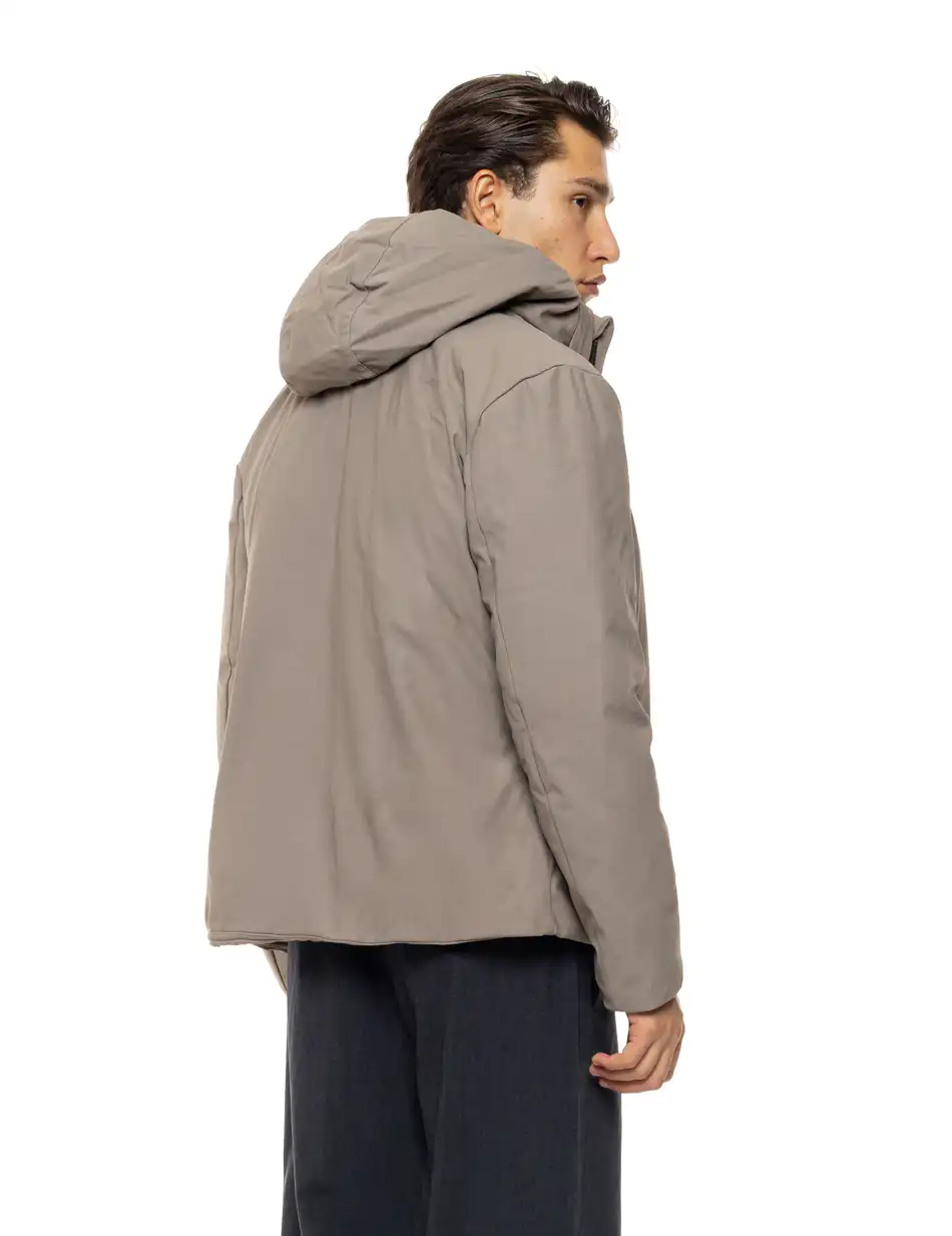 Biston Ανδρικό κοντό μπουφάν με κουκούλα 54-201-108 DK BEIGE