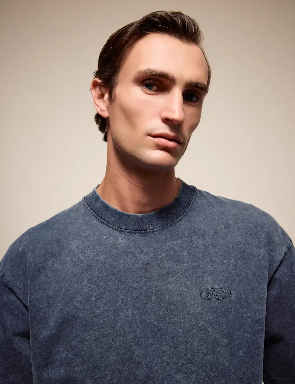 Splendid Ανδρική κοντομάνικη μπλούζα 54-206-001 DK GREY