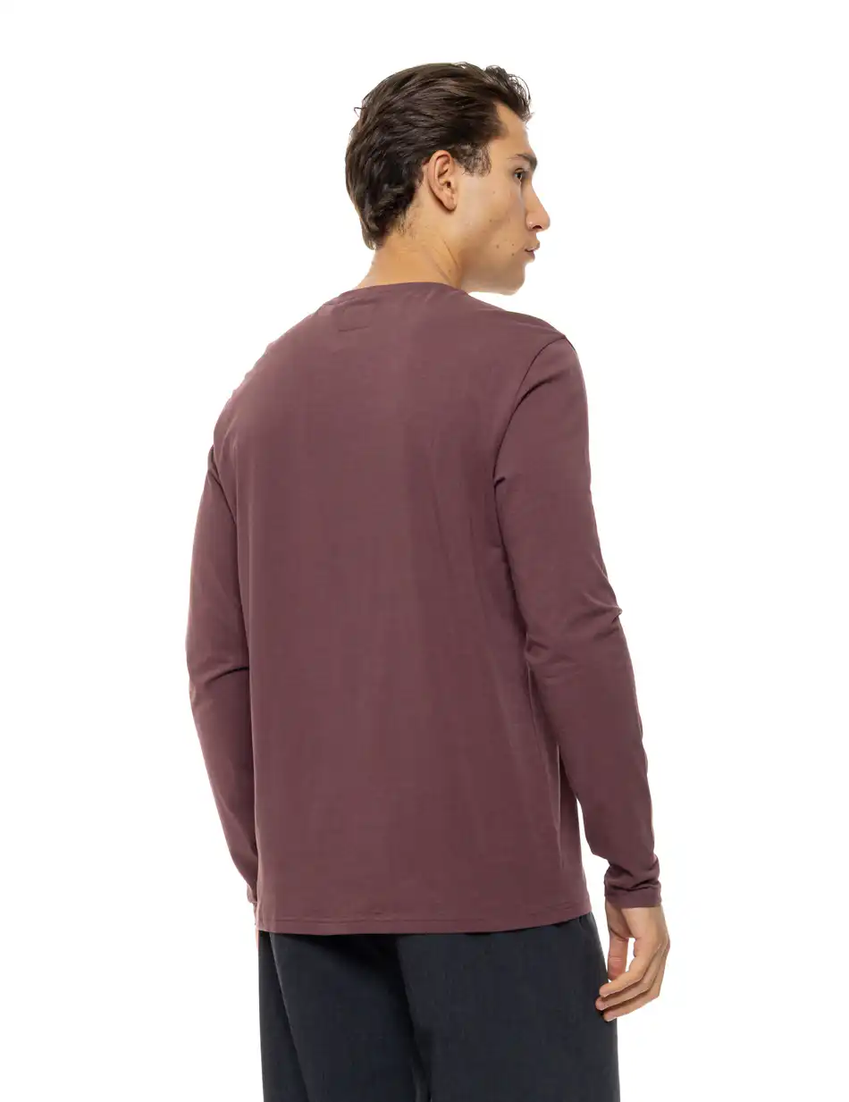 Smart Ανδρική μακρυμάνικη basic μπλούζα 54-206-002 BORDEAUX