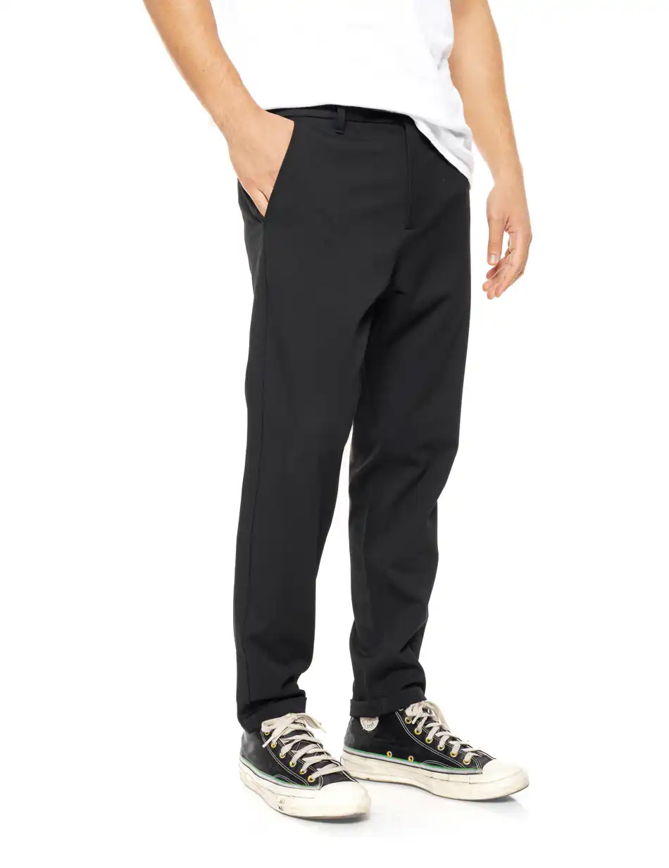 B' Ανδρικό chinos παντελονι 54-241-003 BLACK
