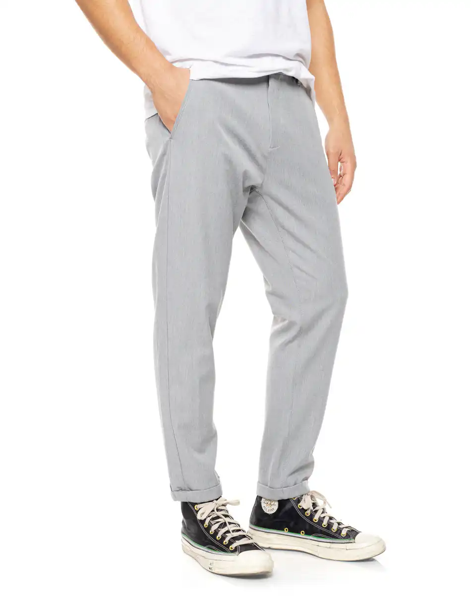 B' Ανδρικό chinos παντελονι 54-241-003 LT GREY