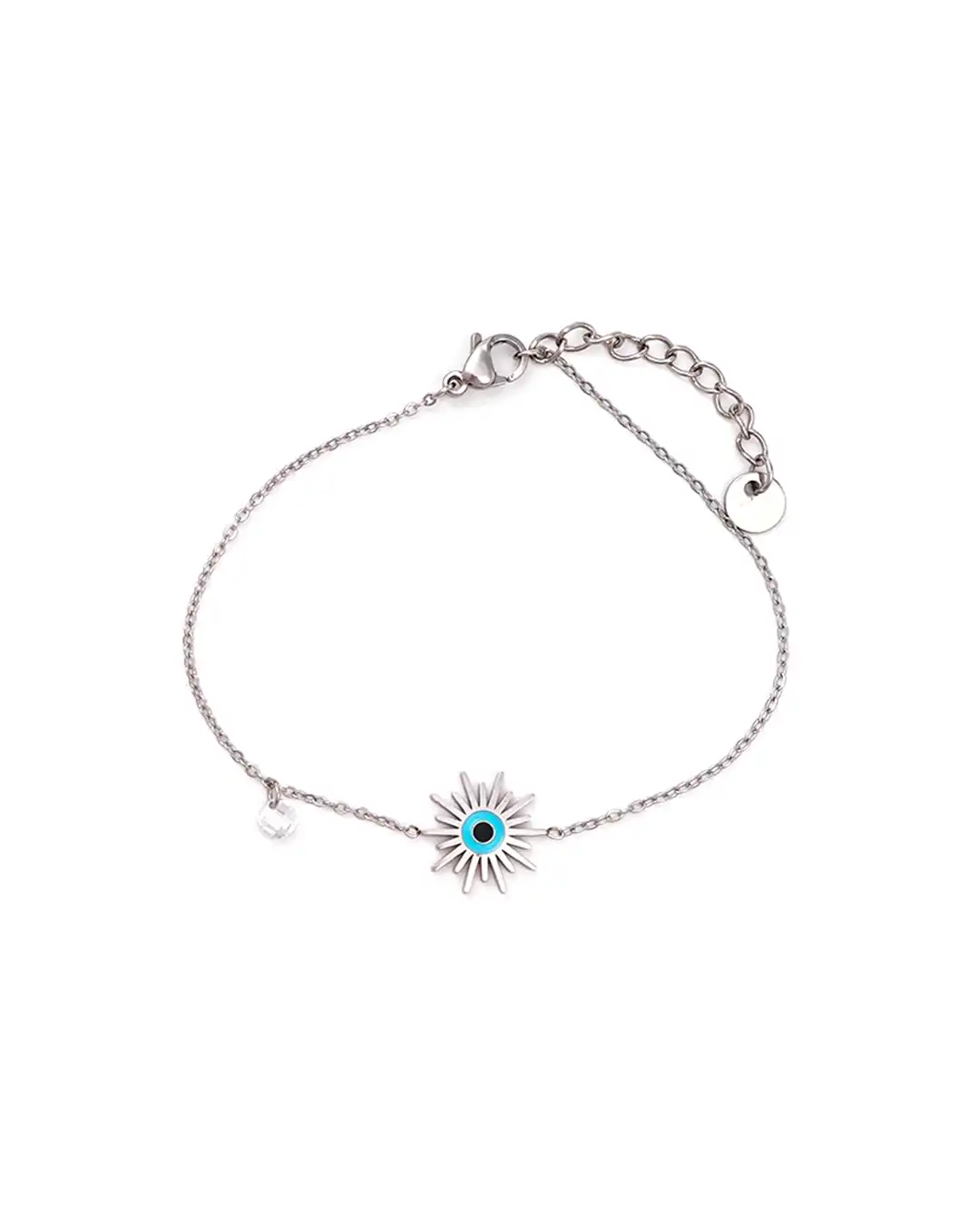 Βραχιόλι με διακοσμητικό ματάκι JN-B110 – Ασημί Βραχιόλι με διακοσμητικό ματάκι JN-B110 – Ασημί
