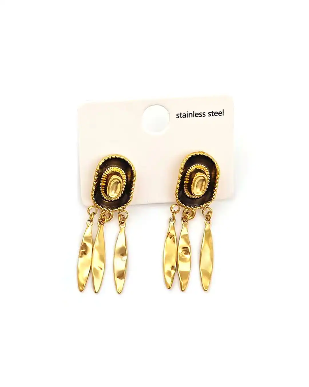 Καρφωτό σκουλαρίκι OO-S434 – Καφέ Καρφωτό σκουλαρίκι OO-S434 – Καφέ