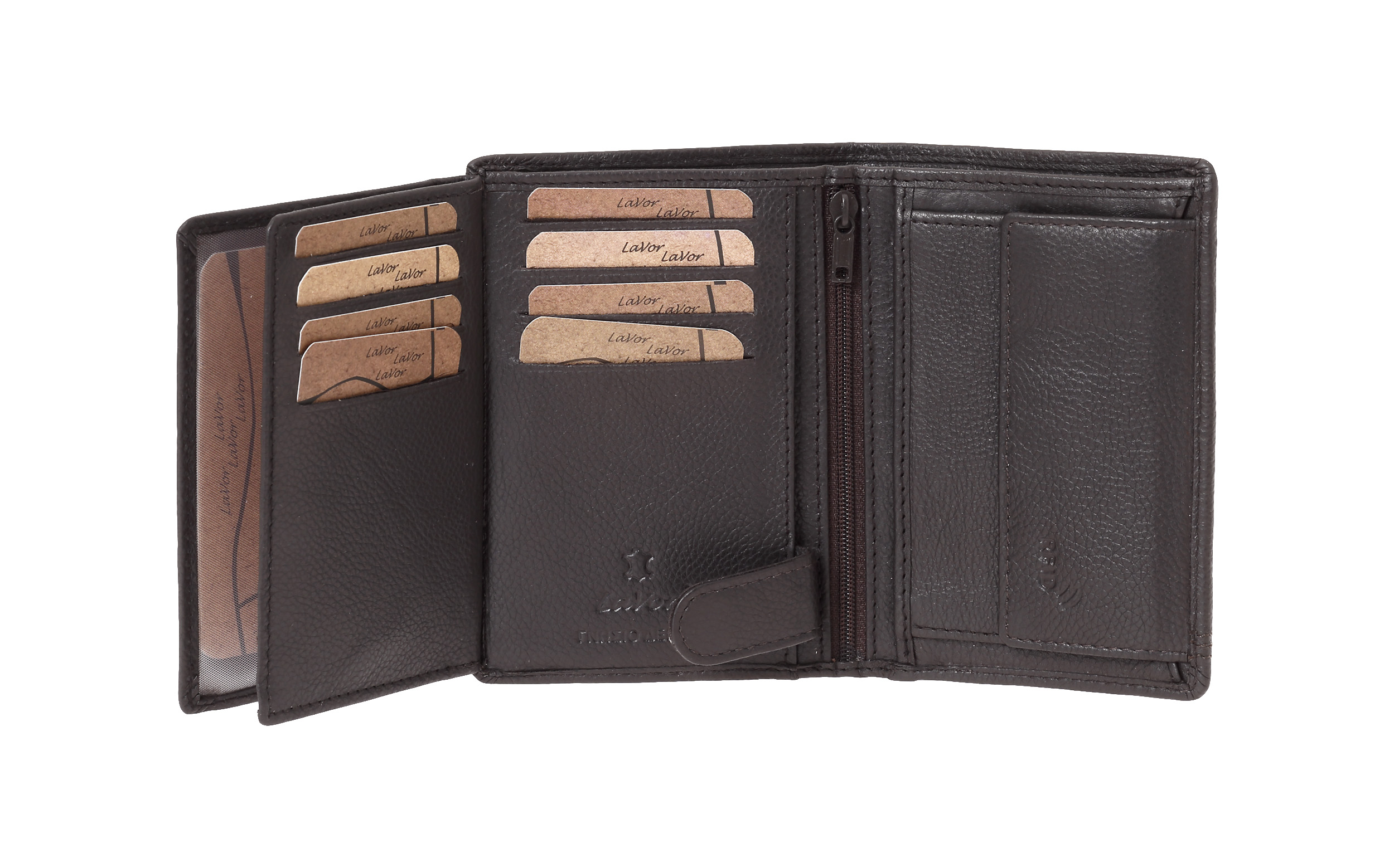 LaVor 1-3821 Ανδρικό Δερμάτινο Πορτοφόλι με Rfid Καφέ