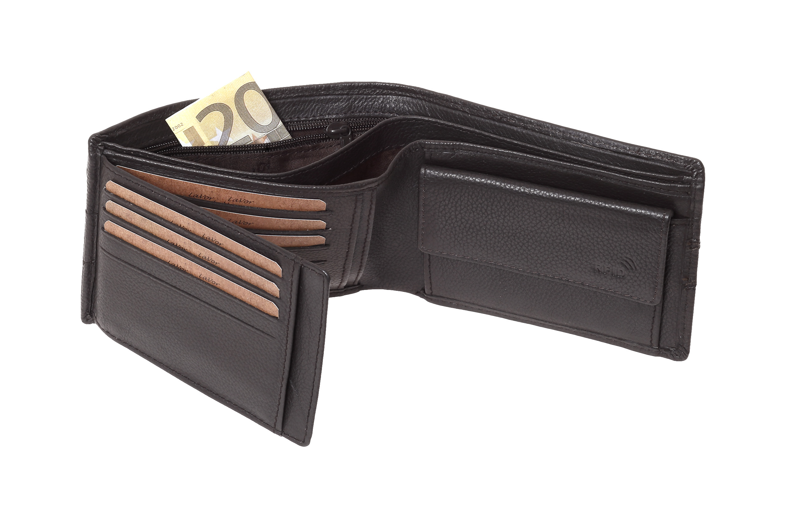 LaVor 1-3815 Ανδρικό Δερμάτινο Πορτοφόλι με Rfid Καφέ LaVor 1-3815 Ανδρικό Δερμάτινο Πορτοφόλι με Rfid Καφέ