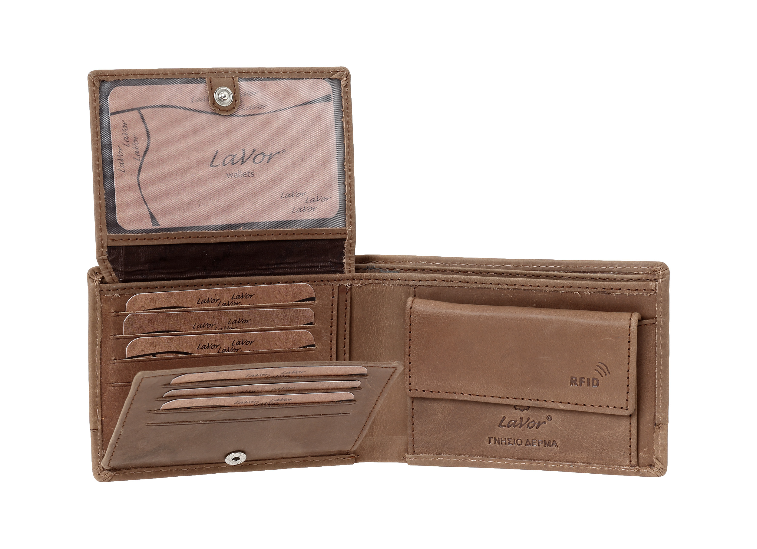 LaVor 1-3817 Ανδρικό Δερμάτινο Πορτοφόλι με Rfid Crunch LaVor 1-3817 Ανδρικό Δερμάτινο Πορτοφόλι με Rfid Crunch