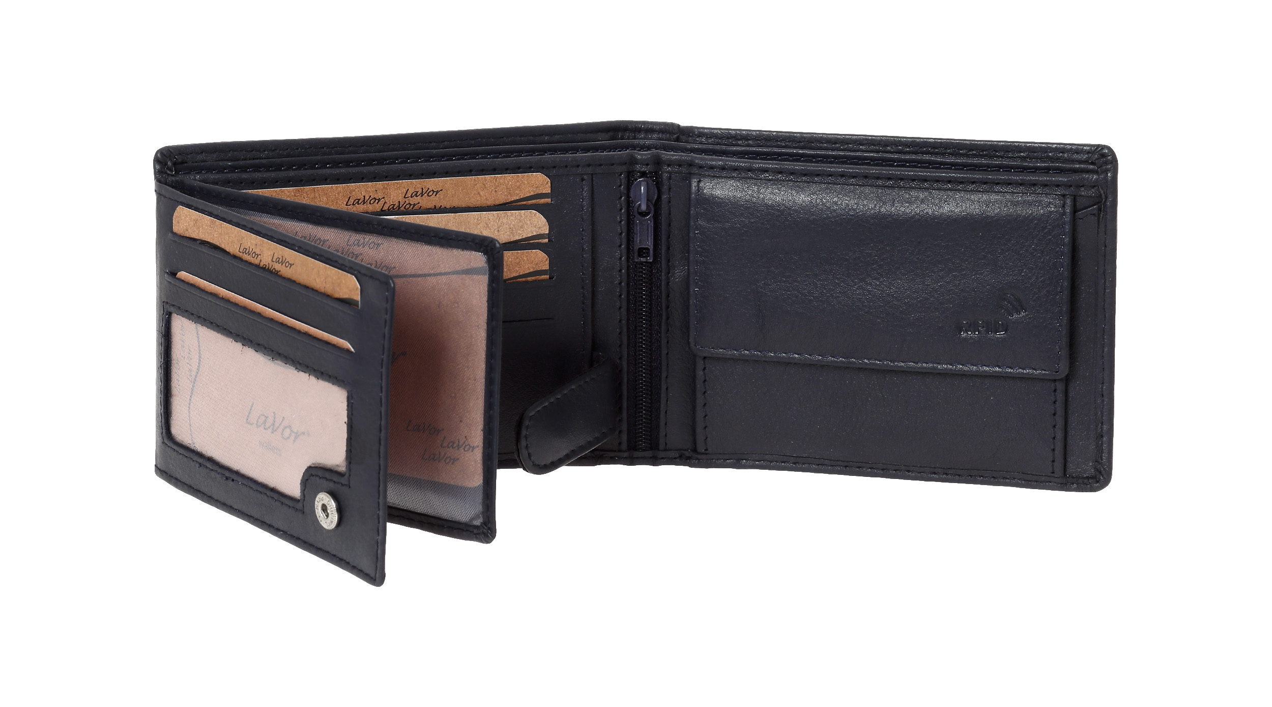 LaVor 1-3798 Ανδρικό Δερμάτινο Πορτοφόλι με Rfid Μπλε LaVor 1-3798 Ανδρικό Δερμάτινο Πορτοφόλι με Rfid Μπλε
