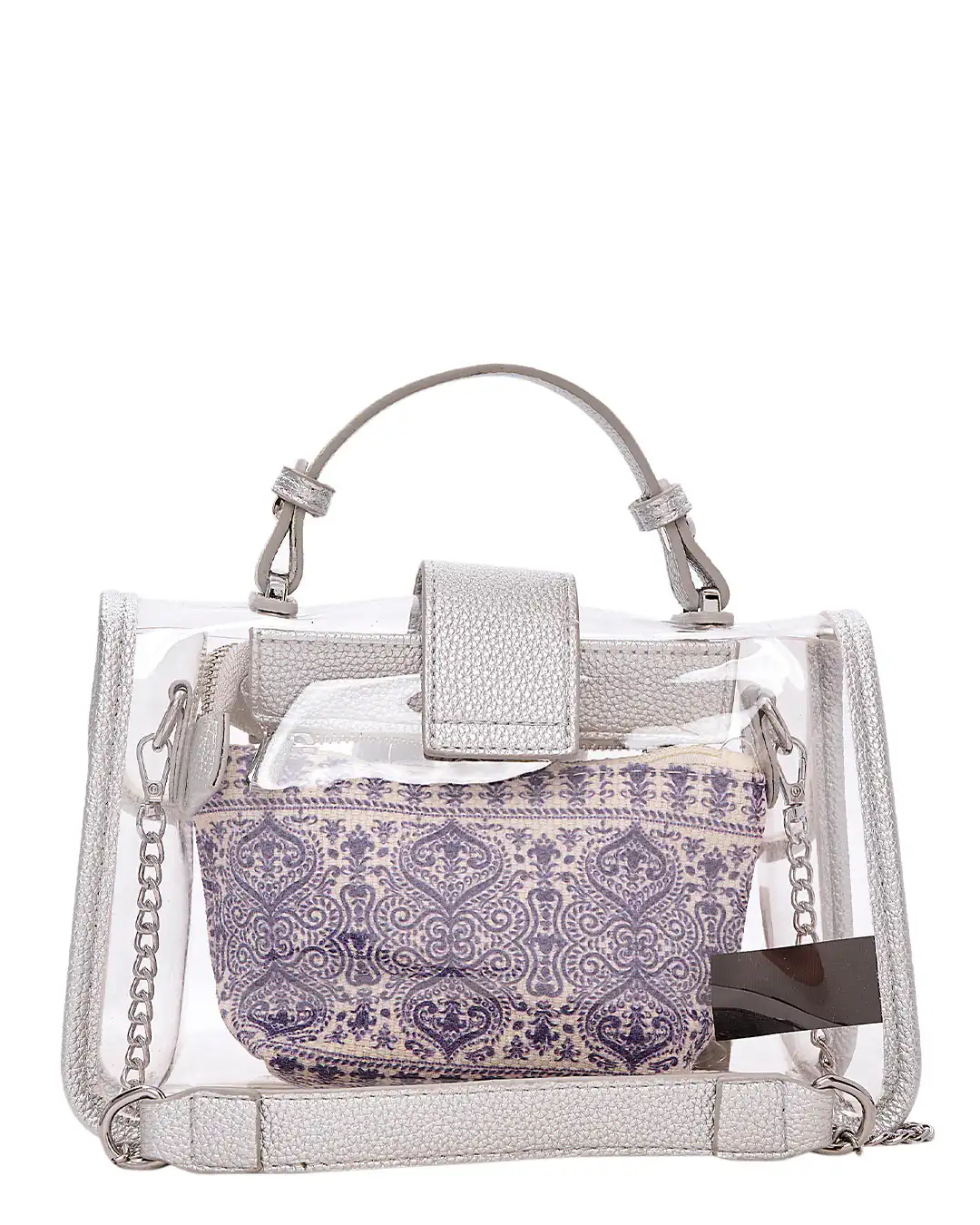 Τσάντα χειρός WH30 - Ασημί