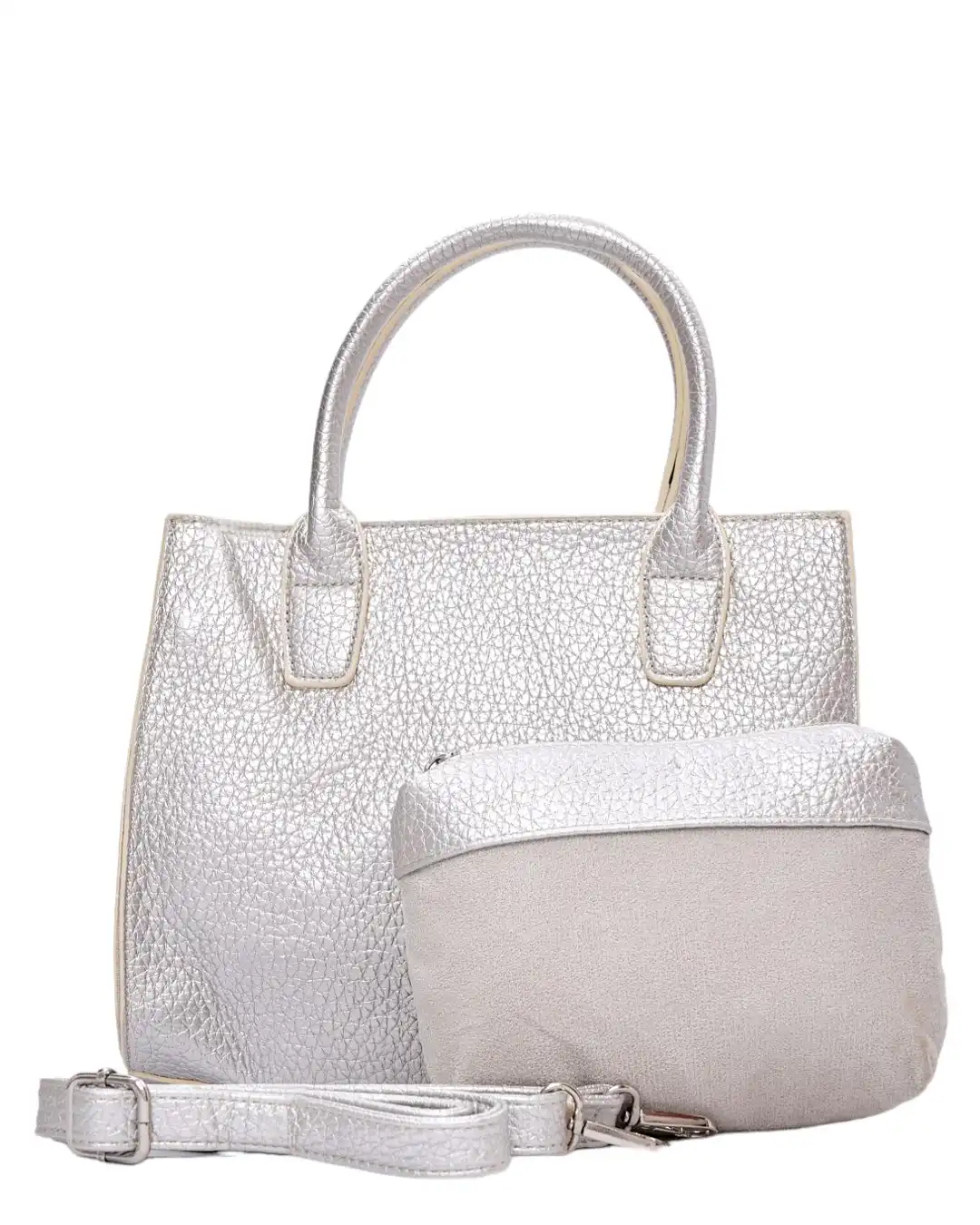 Τσάντα χειρός BY-31422 - Ασημί