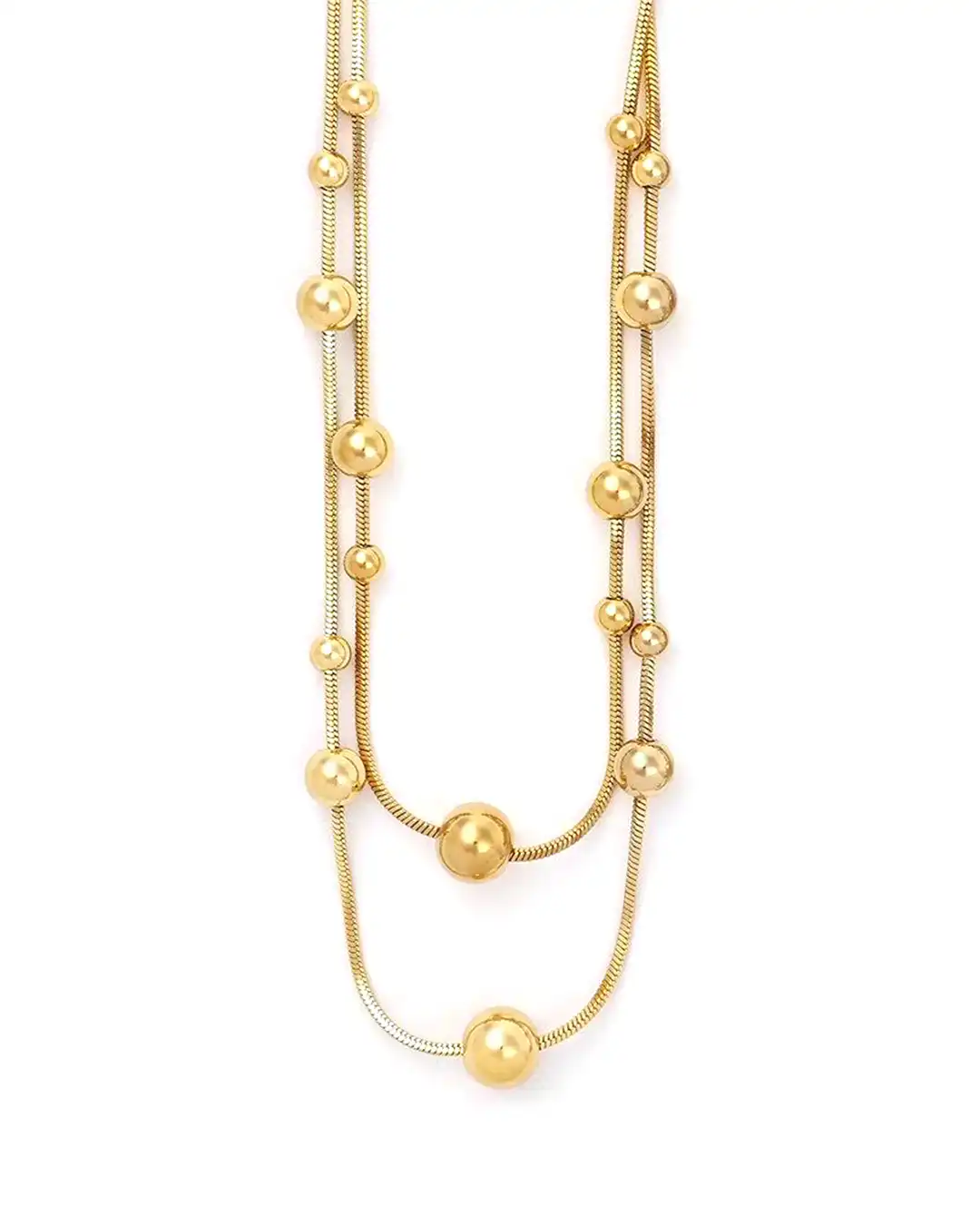 Αλυσίδα λαιμού με σταυρό WW-K460 - Χρυσό