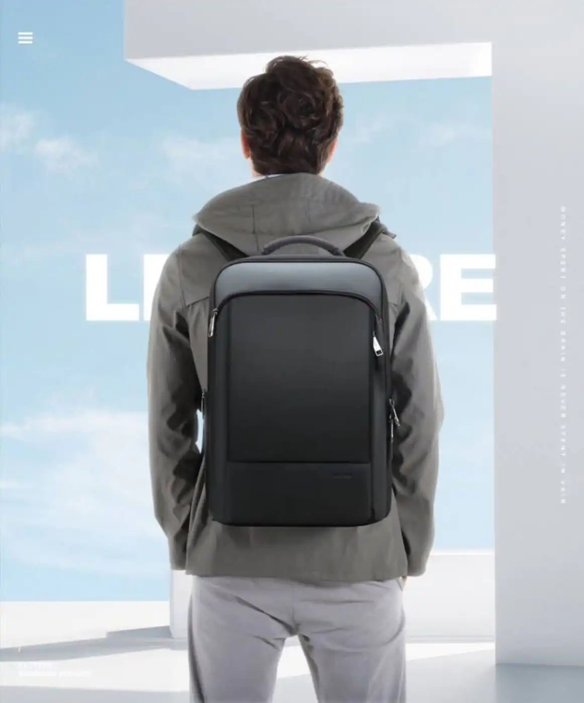 Σακίδιο πλάτης Αντικλεπτικό 24L Laptop 15,6” Bopai 61-07311 μαύρο