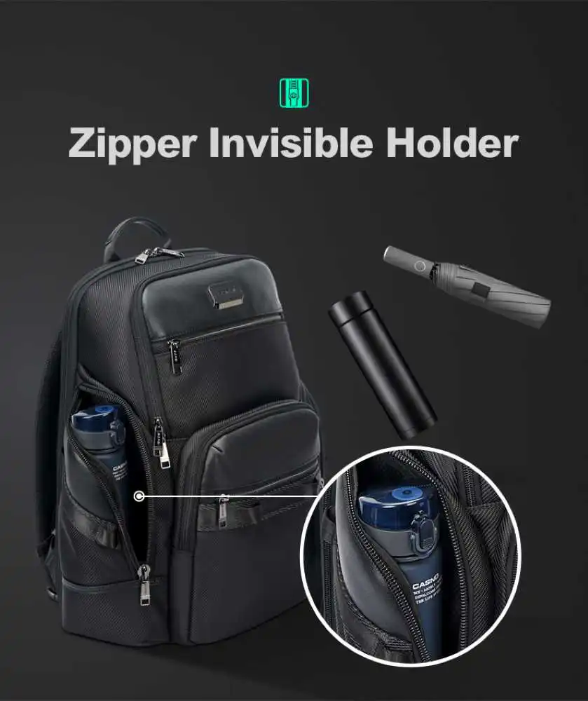 Backpack 26L Laptop 15,6” Bopai 61-126261 μαύρο