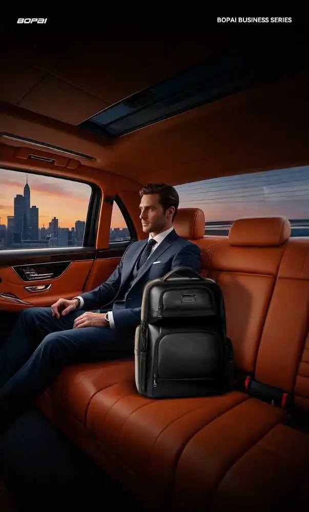 Δερμάτινο Σακίδιο 20L Laptop 15,6” Bopai 61-131601 μαύρο Δερμάτινο Σακίδιο 20L Laptop 15,6” Bopai 61-131601 μαύρο