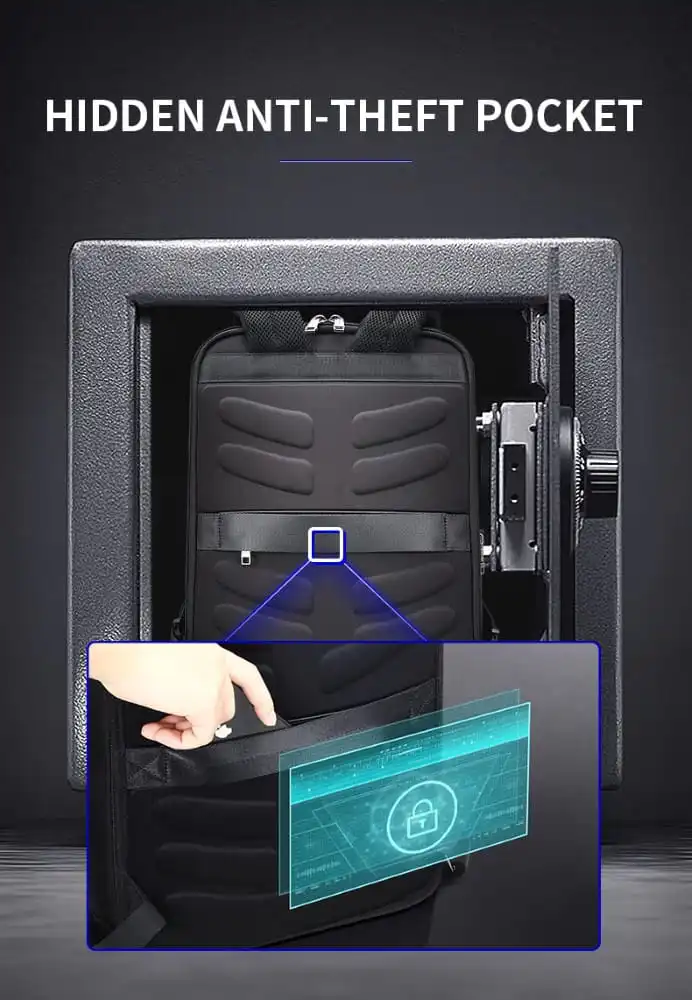 Σακίδιο πλάτης Αντικλεπτικό 24L Laptop 15,6” Bopai 61-18911 μαύρο