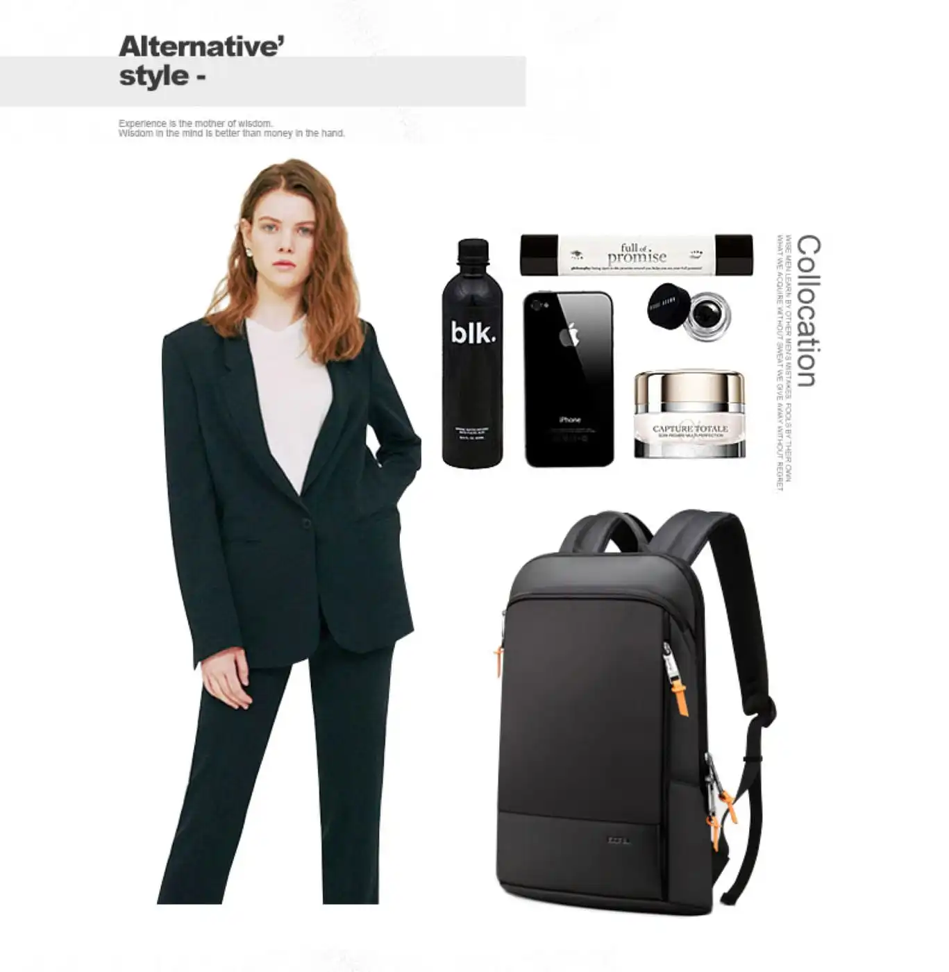 Σακίδιο πλάτης Αντικλεπτικό 16L Laptop 17” Bopai 61-85011 μαύρο