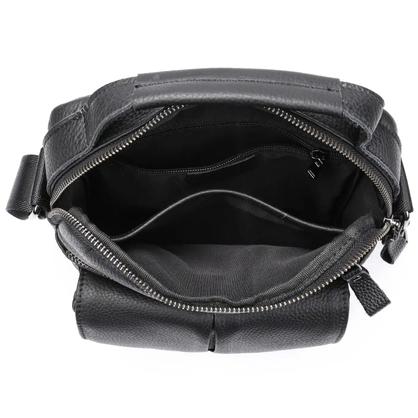 Δερμάτινο τσαντάκι ώμου Cardinal 6109 μαύρο