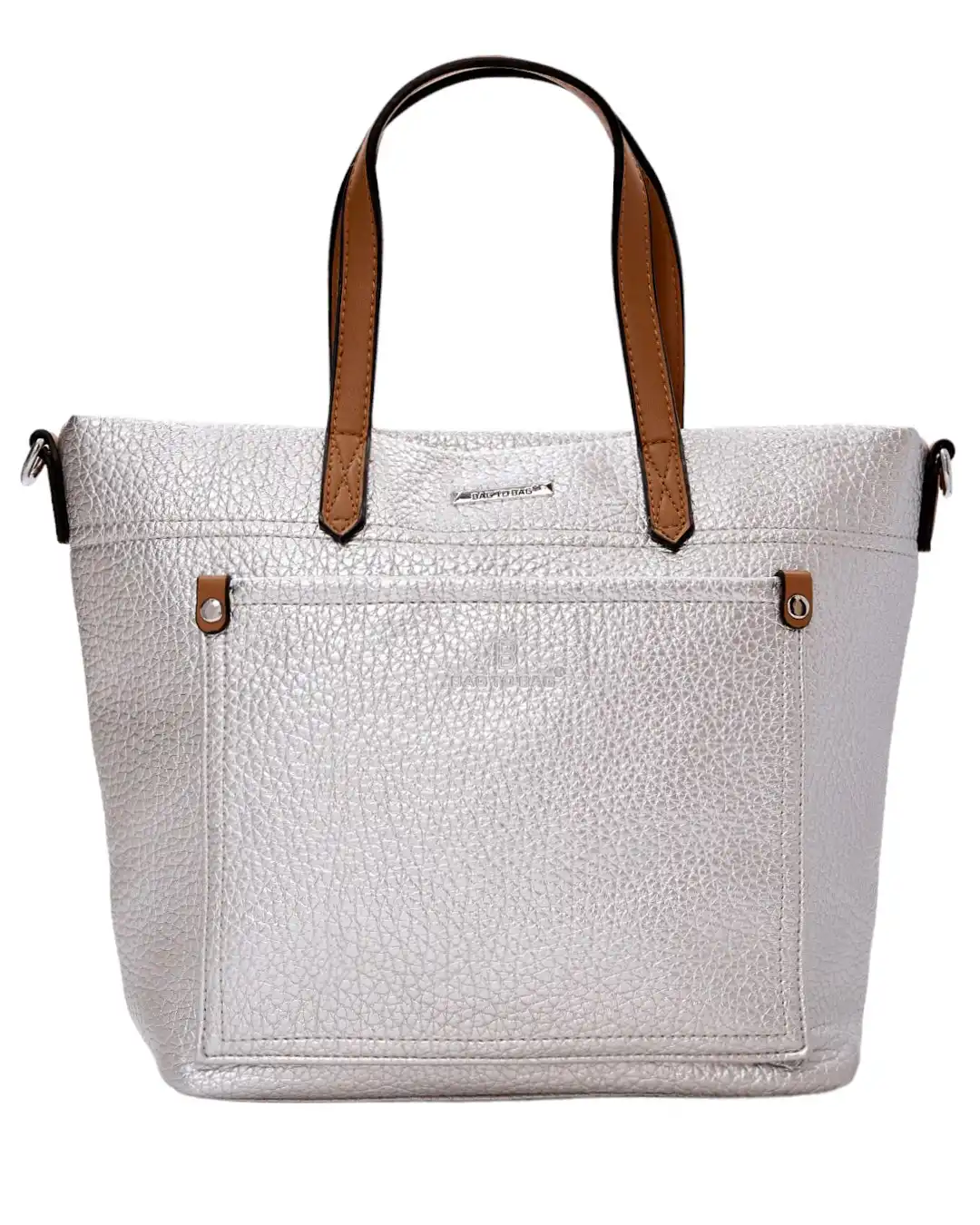 Τσάντα ώμου W-6127 – Ασημί