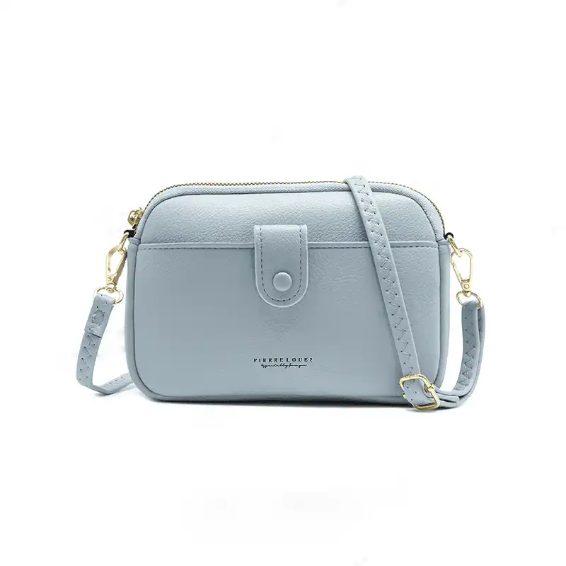 Γυναικεία Τσάντα Χιαστί Pierre Loues 614-64 γαλάζιο Γυναικεία Τσάντα Χιαστί Pierre Loues 614-64 γαλάζιο