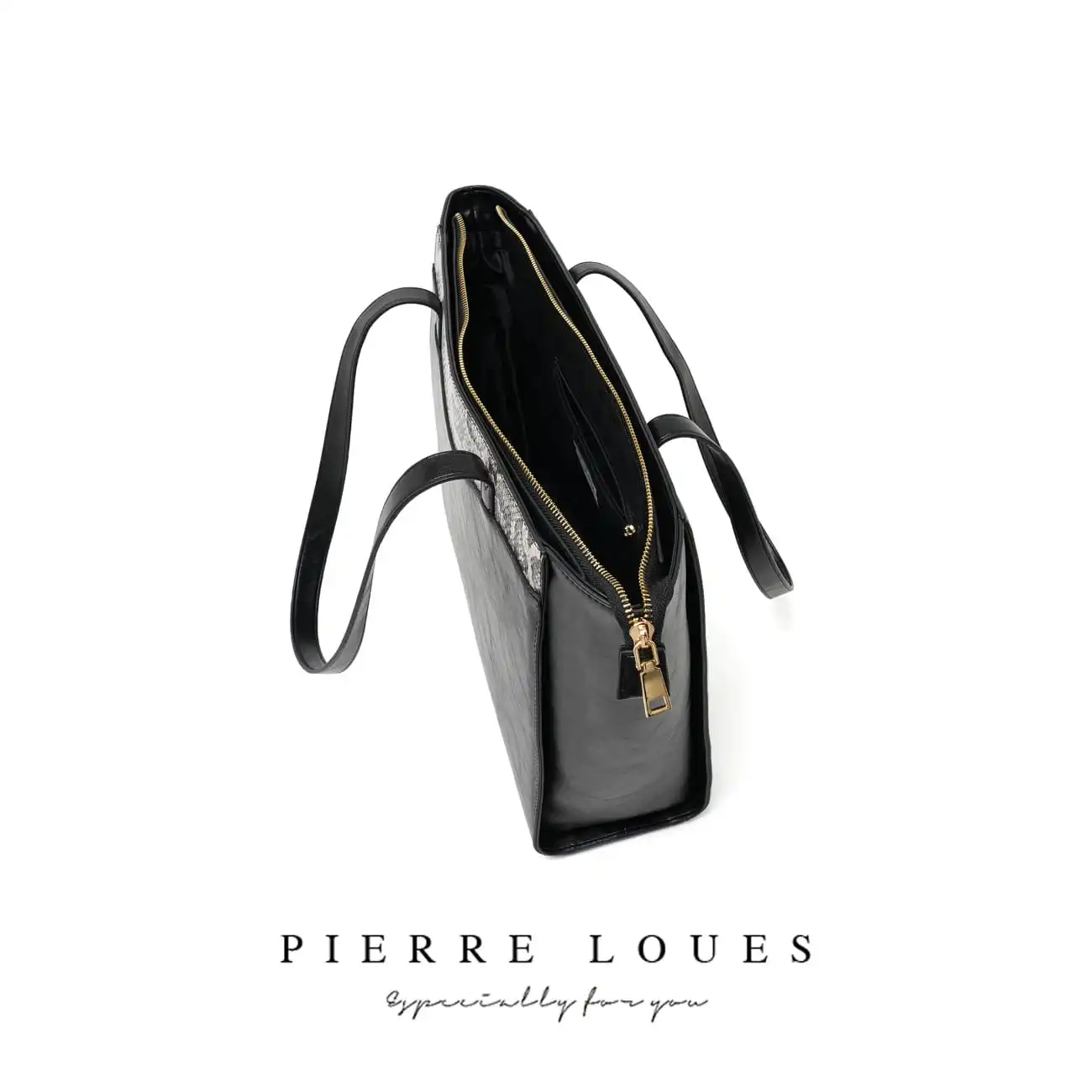 Γυναικεία Τσάντα Shopper Χειρός Pierre Loues PL615-40 μαύρο