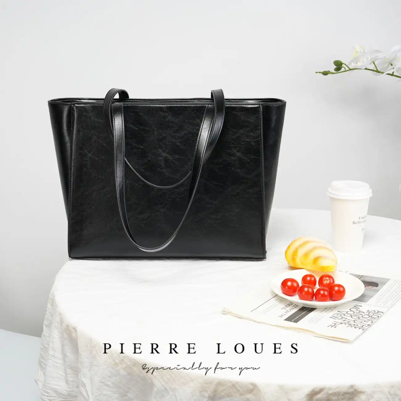 Γυναικεία Τσάντα Shopper Χειρός Pierre Loues PL615-40 μαύρο
