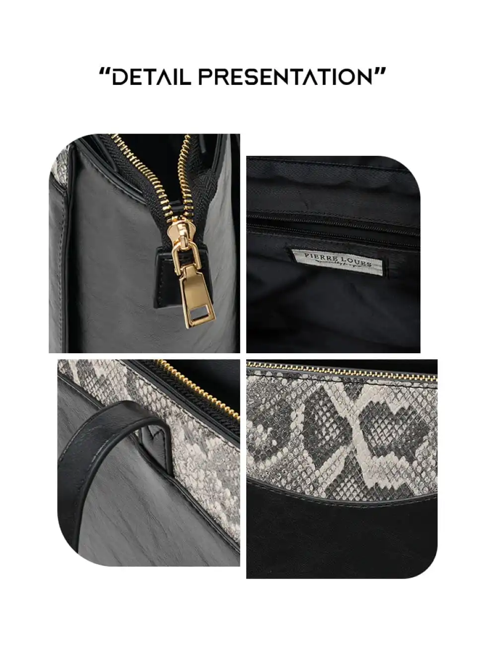 Γυναικεία Τσάντα Shopper Χειρός Pierre Loues PL615-40 μαύρο