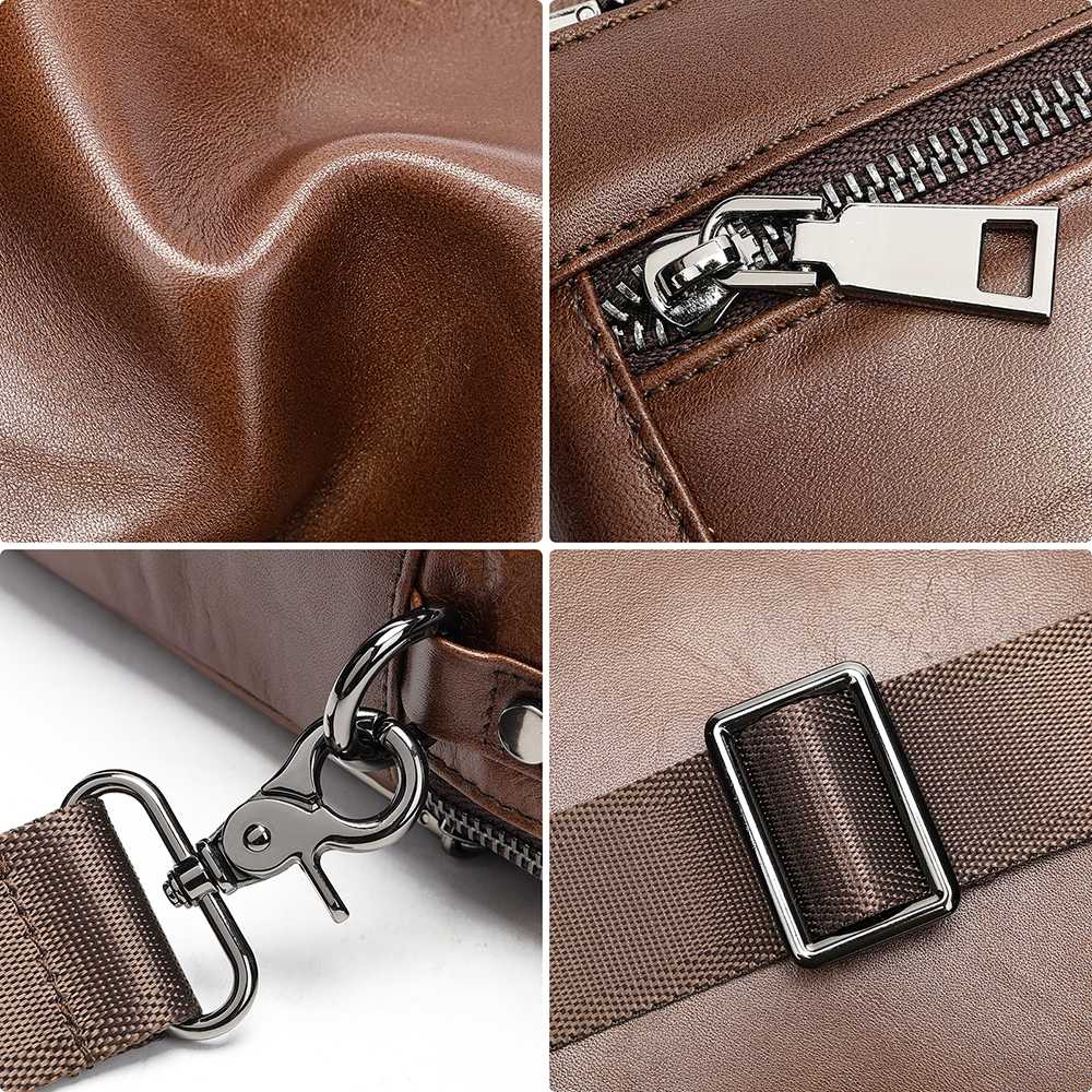 Ανδρική Δερματίνη Τσάντα Ώμου Cardinal 6156 καφέ