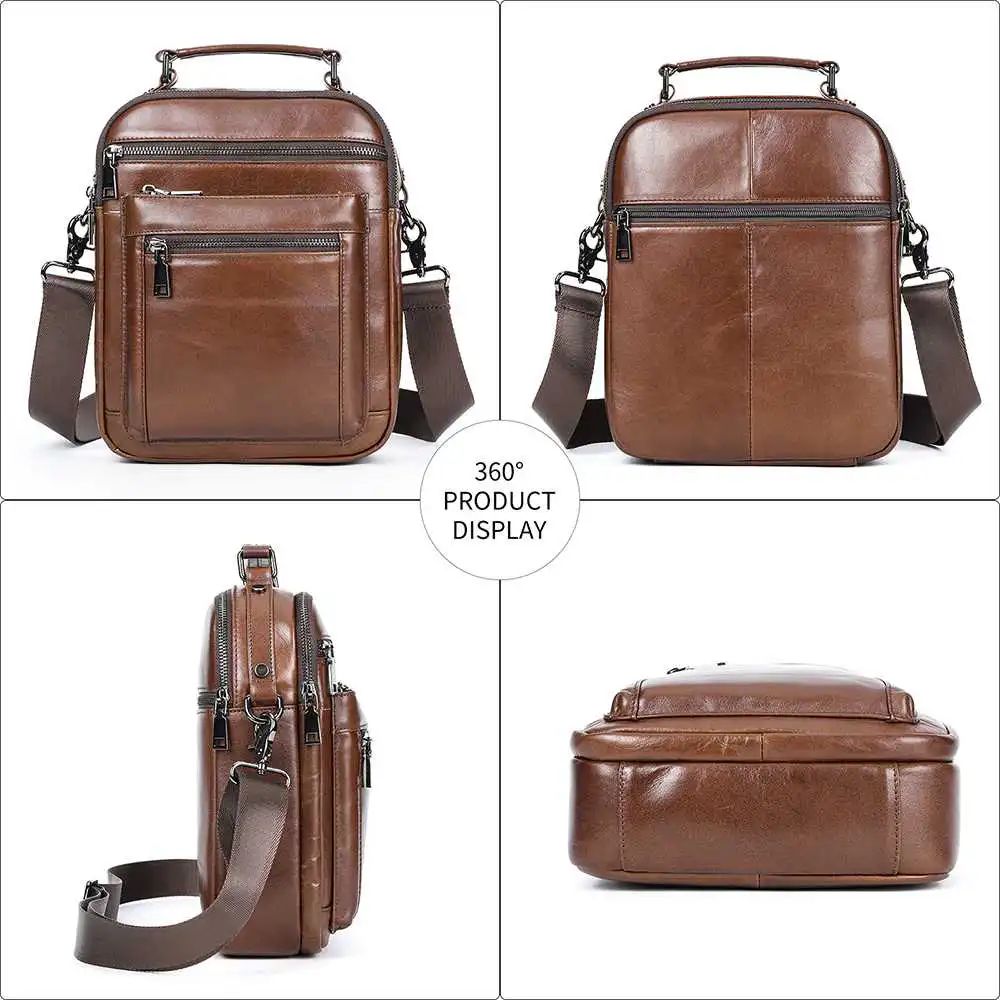 Ανδρική Δερματίνη Τσάντα Ώμου Cardinal 6156 καφέ