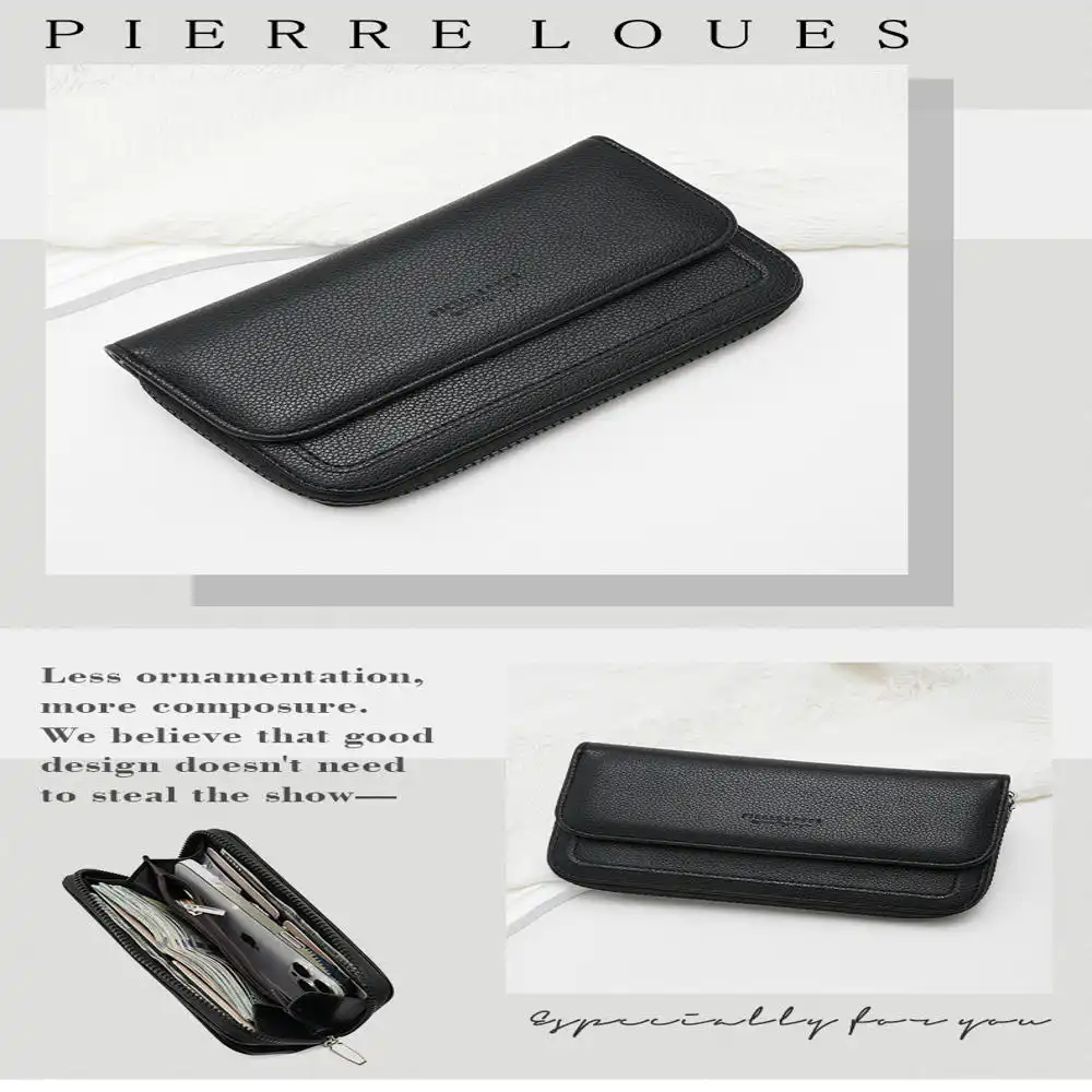 Γυναικείο Πορτοφόλι Μεγάλο Pierre Loues PL618-97 μαύρο