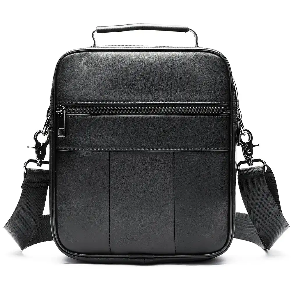 Δερμάτινο τσαντάκι ώμου Cardinal 6199 μαύρο