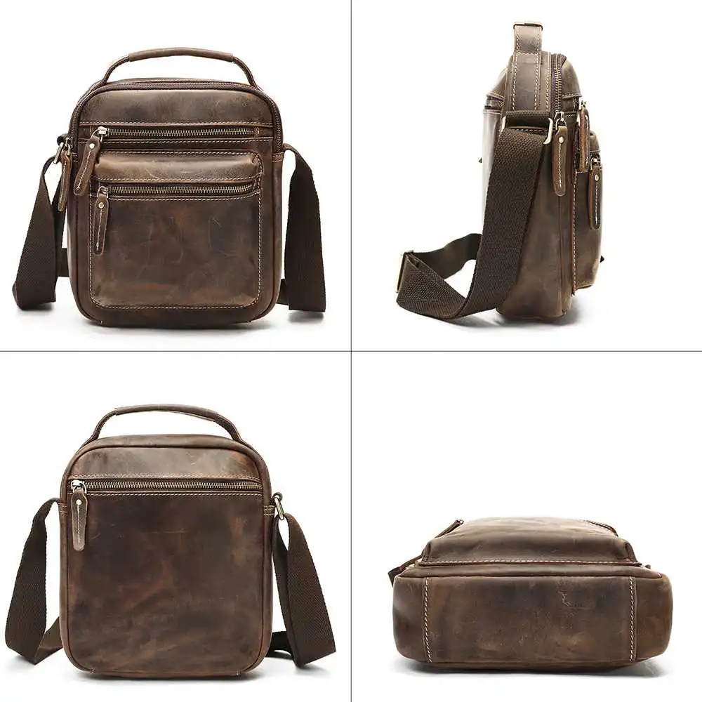 Δερμάτινο Ανδρικό Τσαντάκι Ώμου Cardinal 6209 coffee