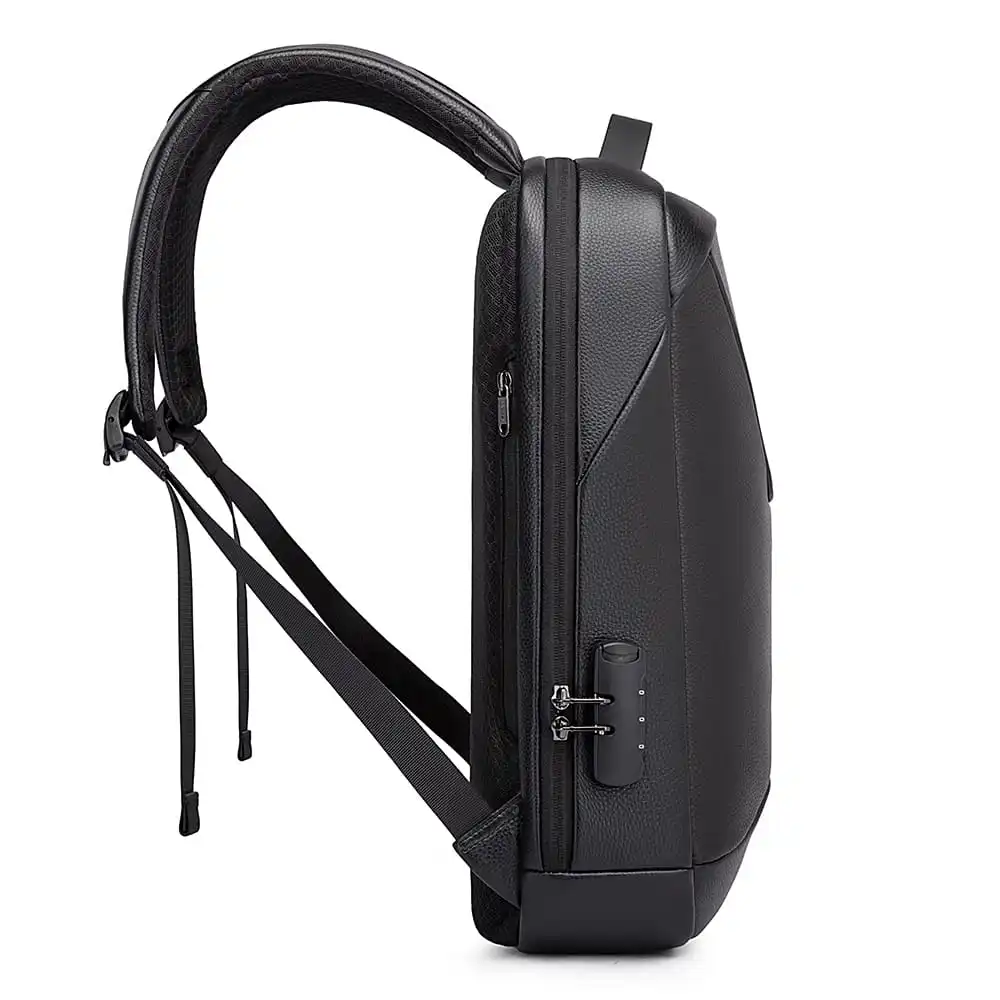 Δερμάτινο Σακίδιο πλάτης 21L Laptop 15,6” Bange 6621 μαύρο