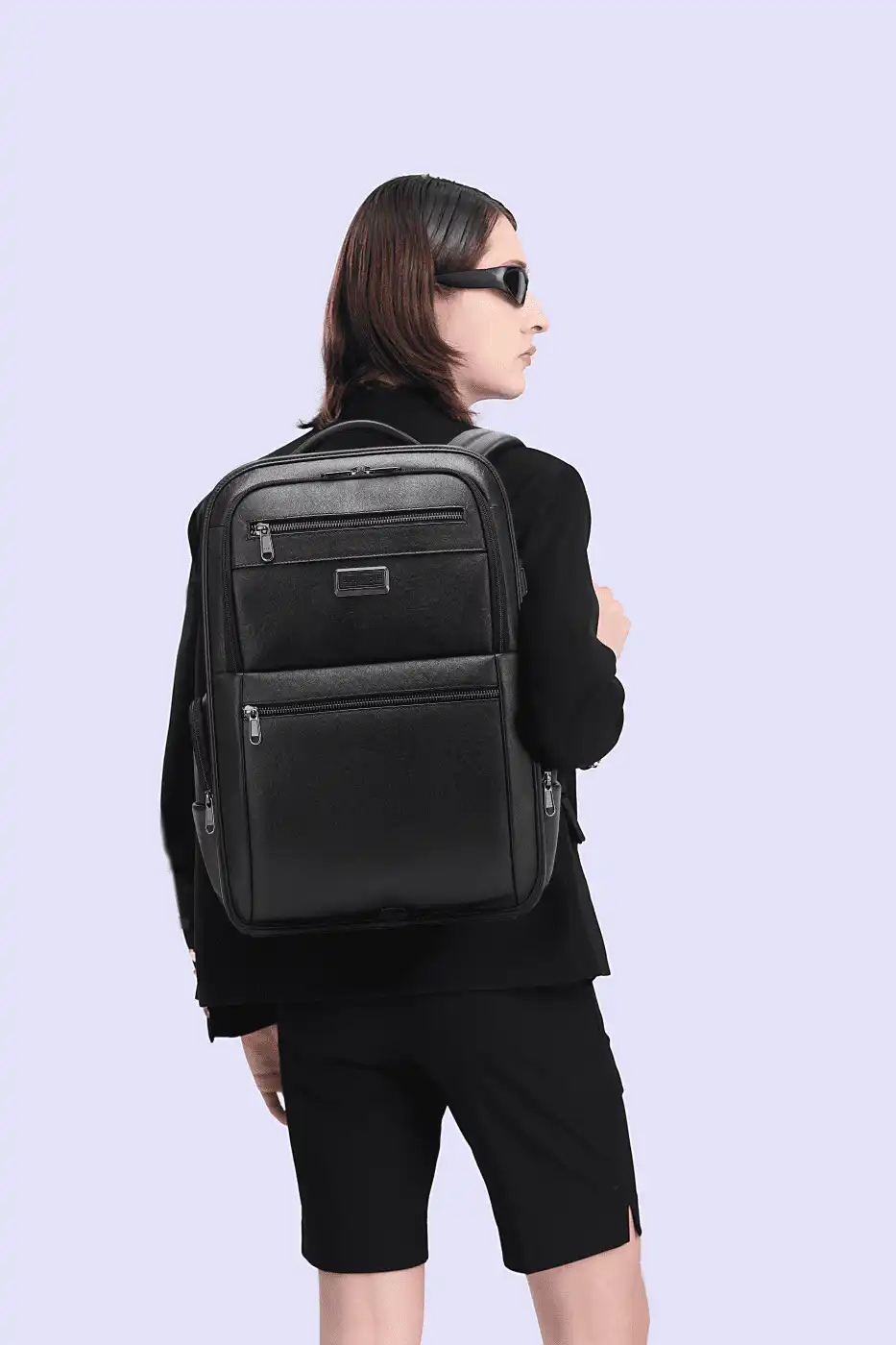 Δερμάτινο Σακίδιο κάμερας 17L Laptop 15,6” Bange 6626 μαύρο