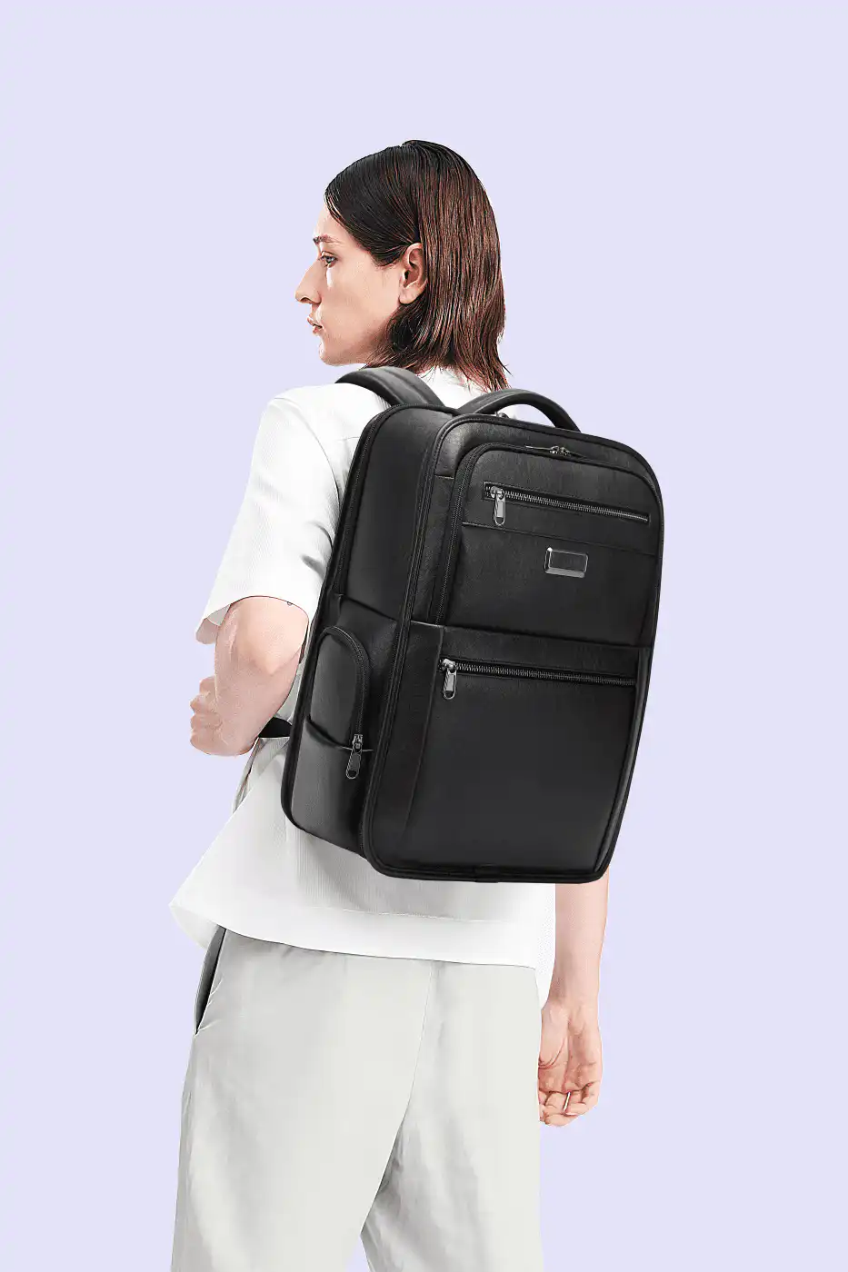 Δερμάτινο Σακίδιο κάμερας 17L Laptop 15,6” Bange 6626 μαύρο