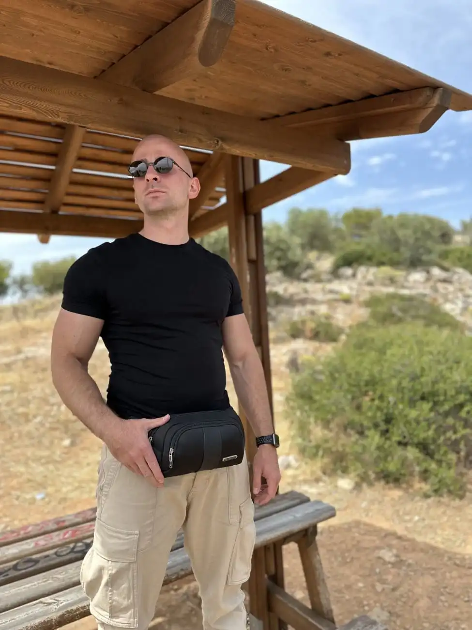 Τσαντάκι μέσης Cardinal 675 μαύρο