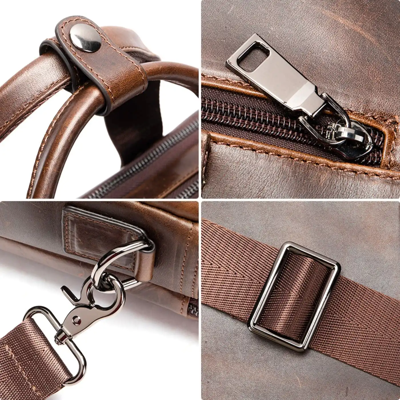 Δερμάτινος χαρτοφύλακας Cardinal 6938 σκούρο καφέ