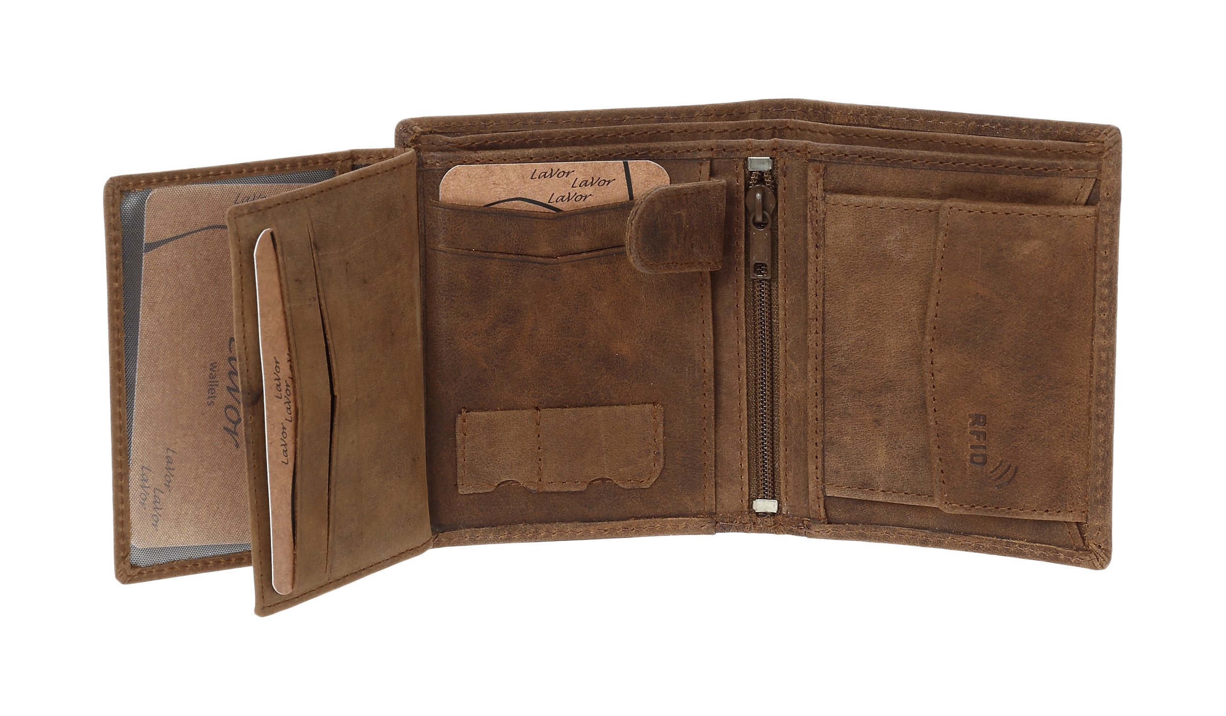 LaVor 1-3309 Ανδρικό Δερμάτινο Πορτοφόλι με Rfid Crunch