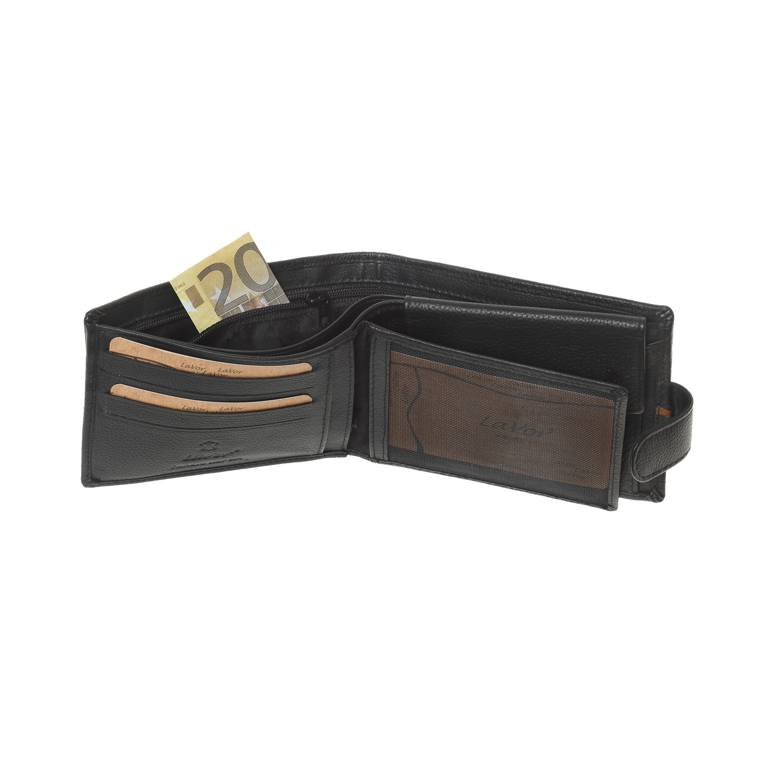 LaVor 1-3841 Ανδρικό Δερμάτινο Πορτοφόλι με Rfid Μαύρο
