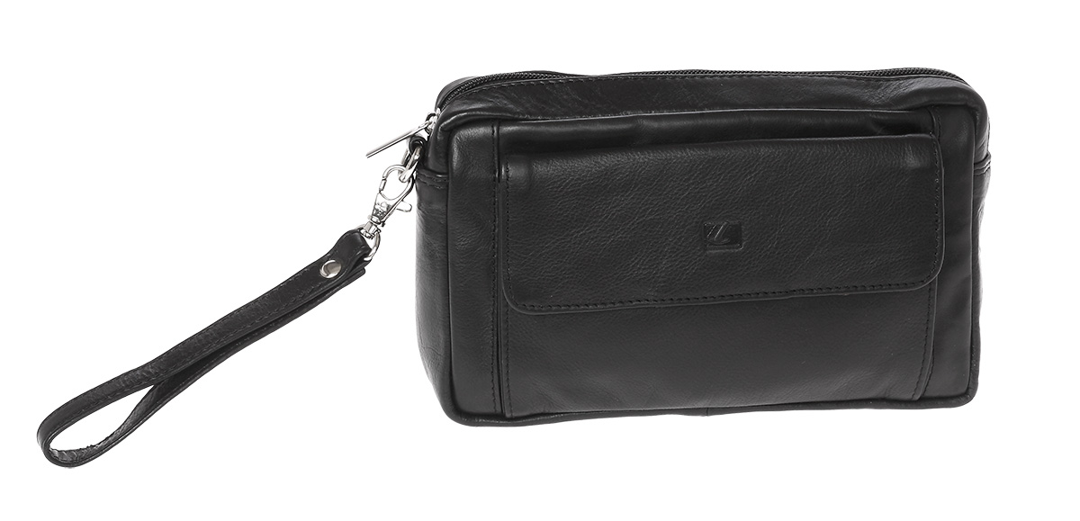 LaVor 1-38 Δερμάτινο Τσαντάκι Μαύρο