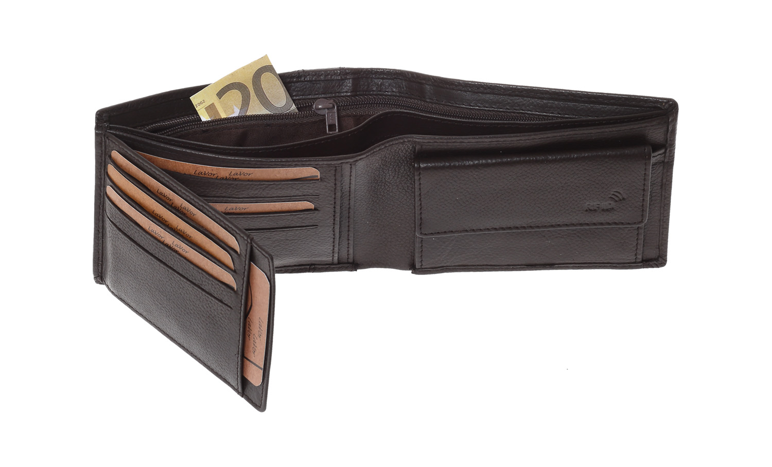 LaVor 1-3832 Ανδρικό Δερμάτινο Πορτοφόλι με Rfid Καφέ LaVor 1-3832 Ανδρικό Δερμάτινο Πορτοφόλι με Rfid Καφέ