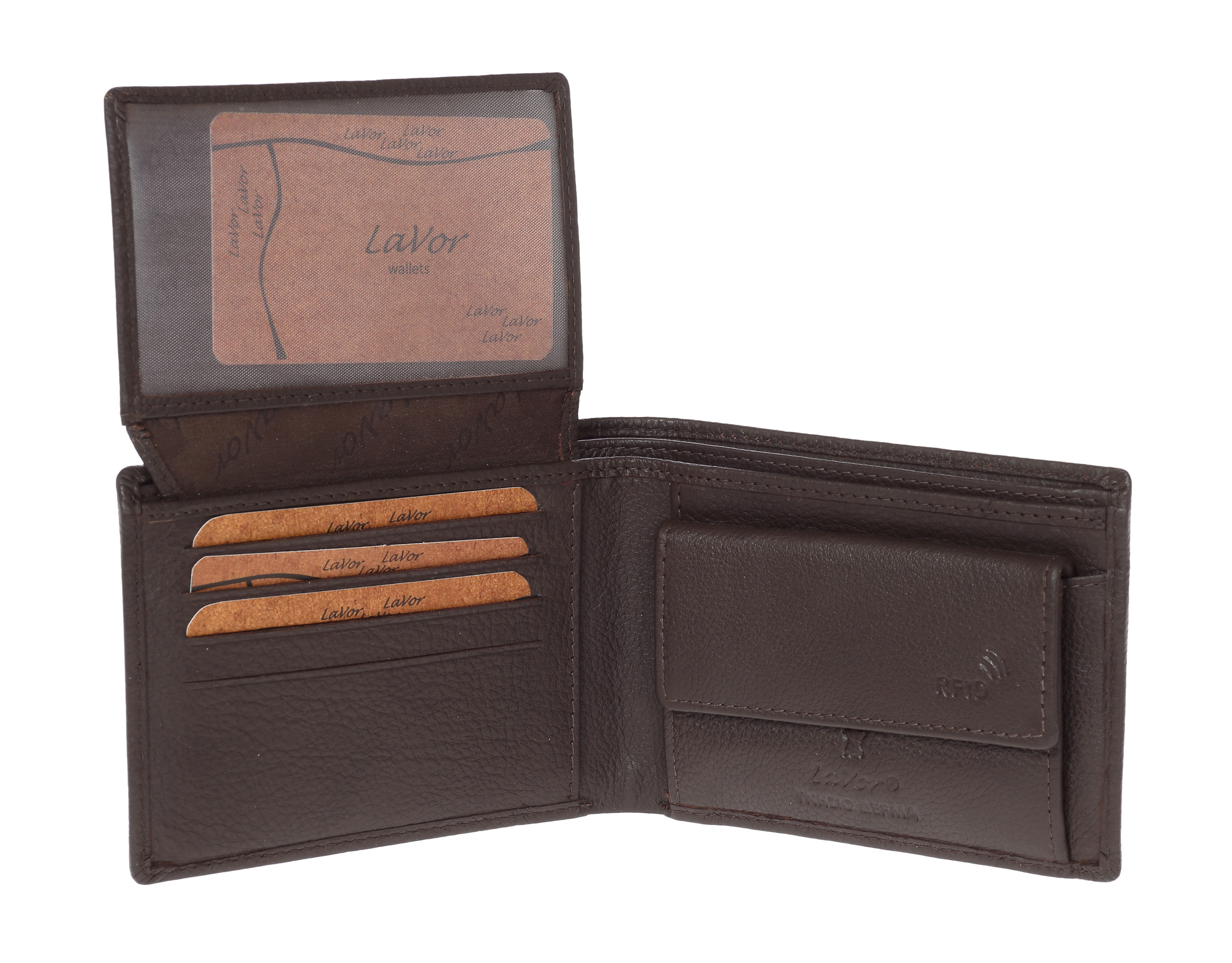 LaVor 1-6558 Ανδρικό Δερμάτινο Πορτοφόλι με Rfid Καφέ LaVor 1-6558 Ανδρικό Δερμάτινο Πορτοφόλι με Rfid Καφέ