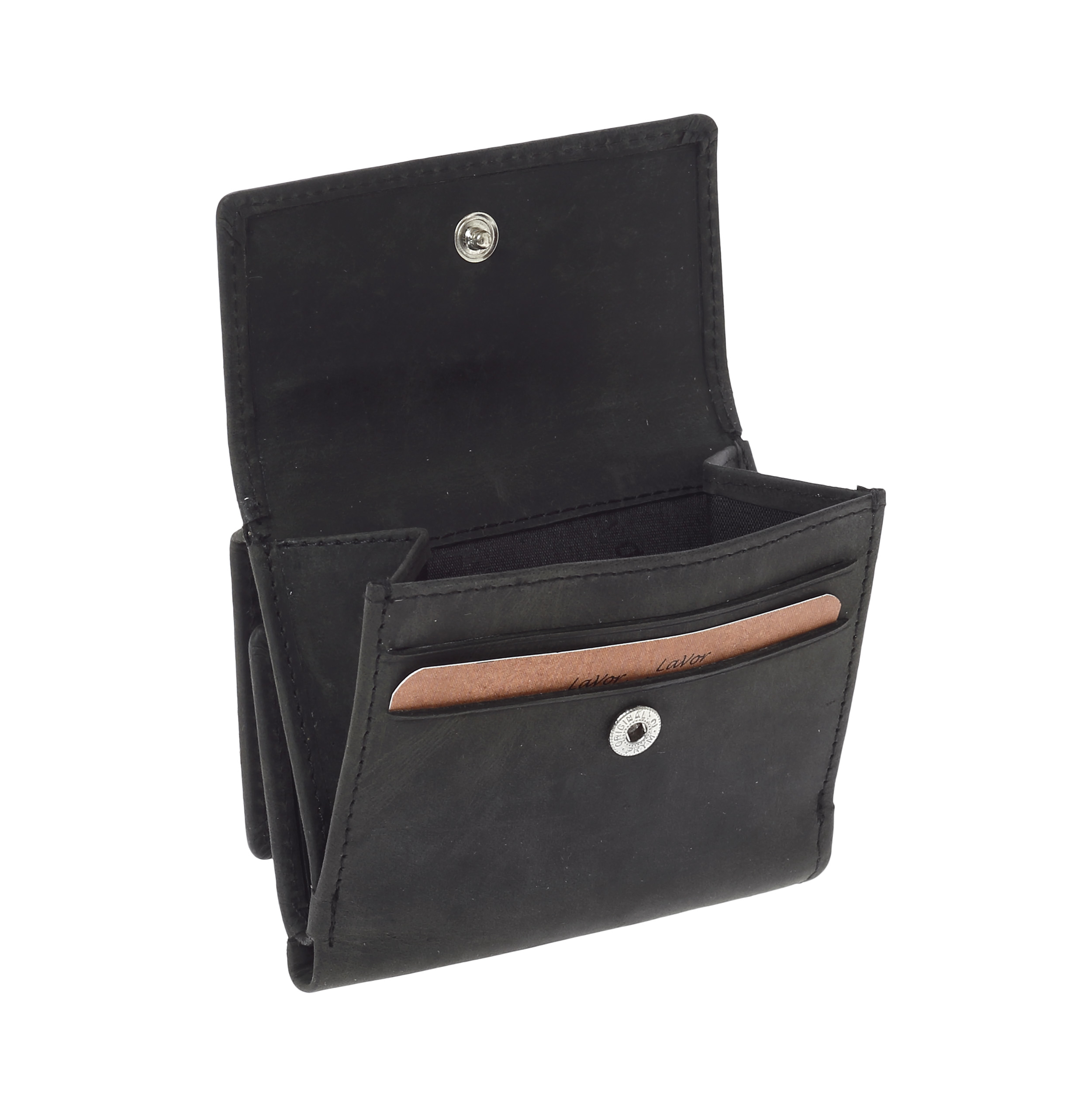 LaVor 1-7541 Ανδρικό Δερμάτινο Πορτοφόλι με Rfid Μαύρο