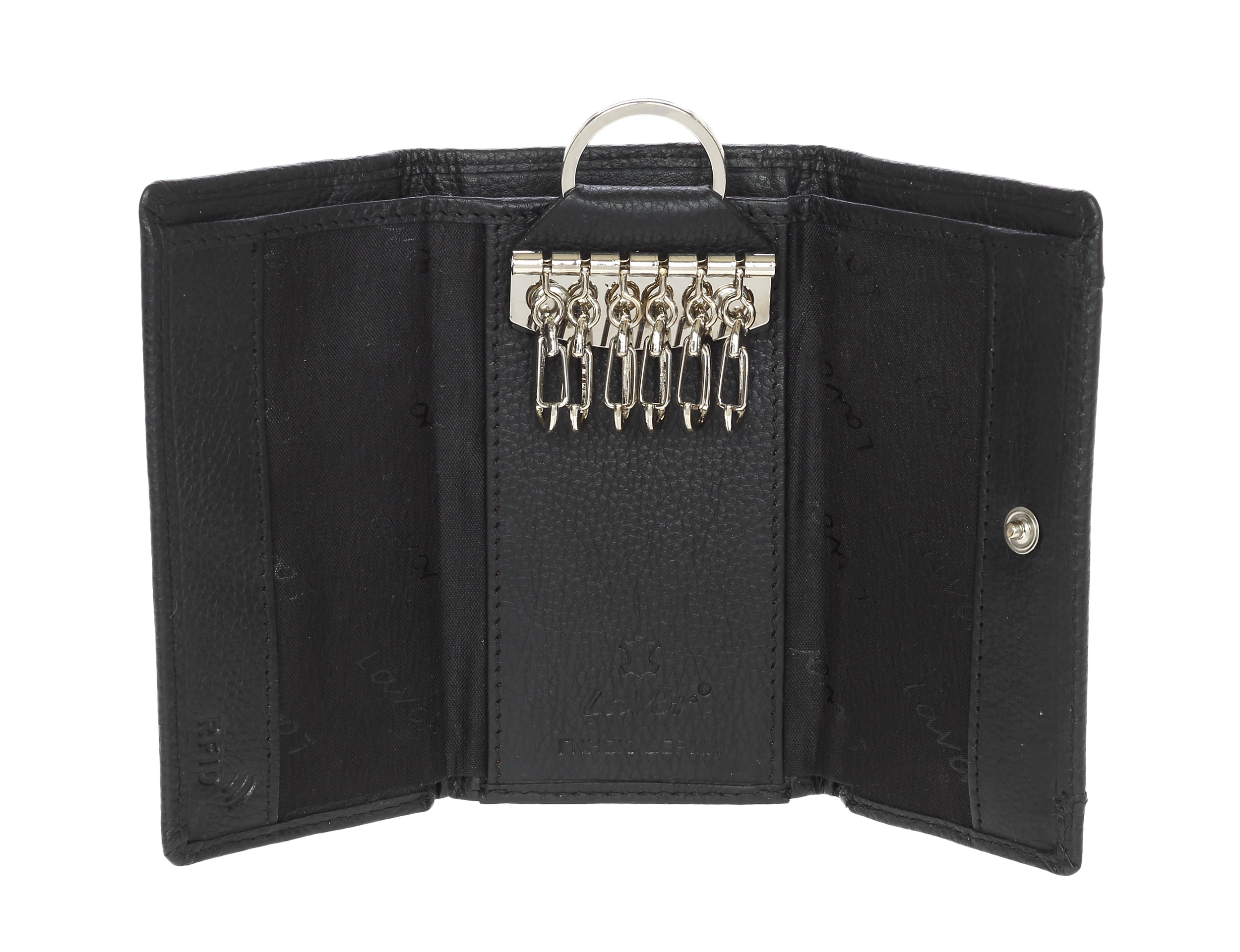 LaVor 1-7243 Δερμάτινη Κλειδοθήκη με Rfid Μαύρο